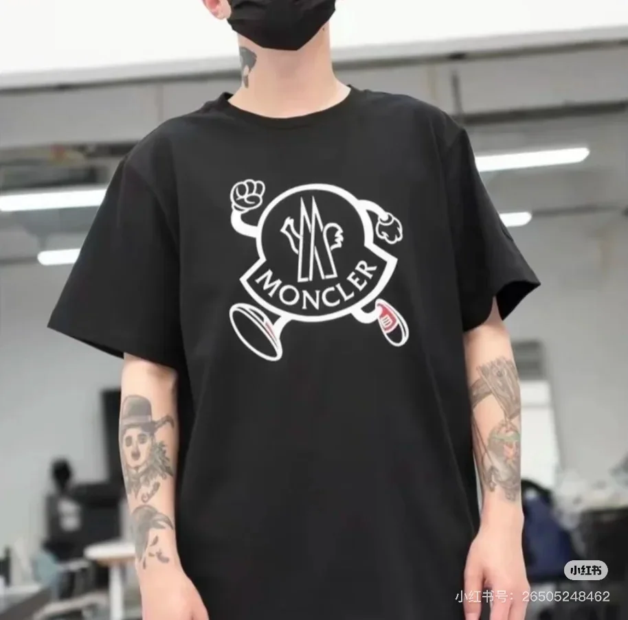 몽클레어 인형 무늬 암밴드 여성 반팔 셔츠 상세 이미지 5