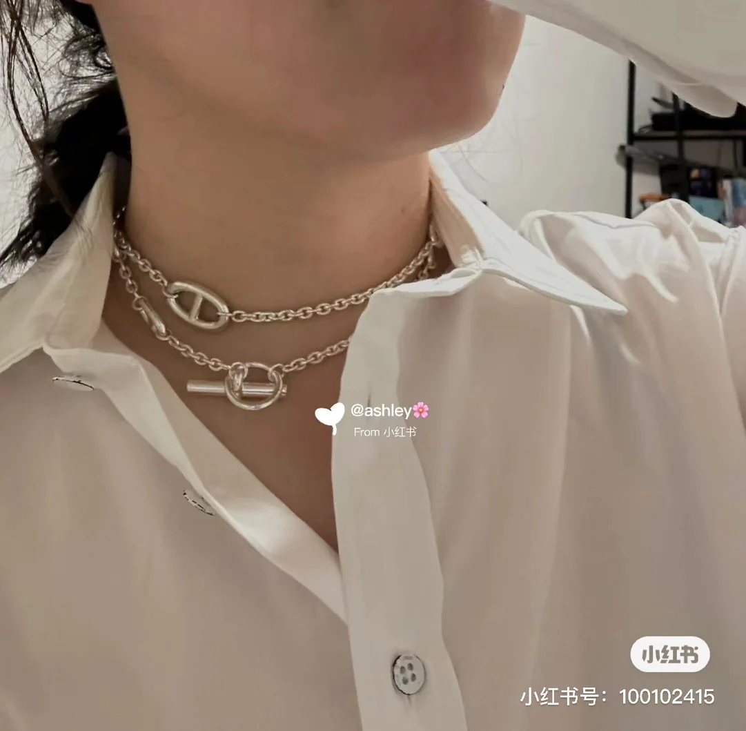 에르메스 돼지코 허리 체인 목걸이 상세 이미지 1
