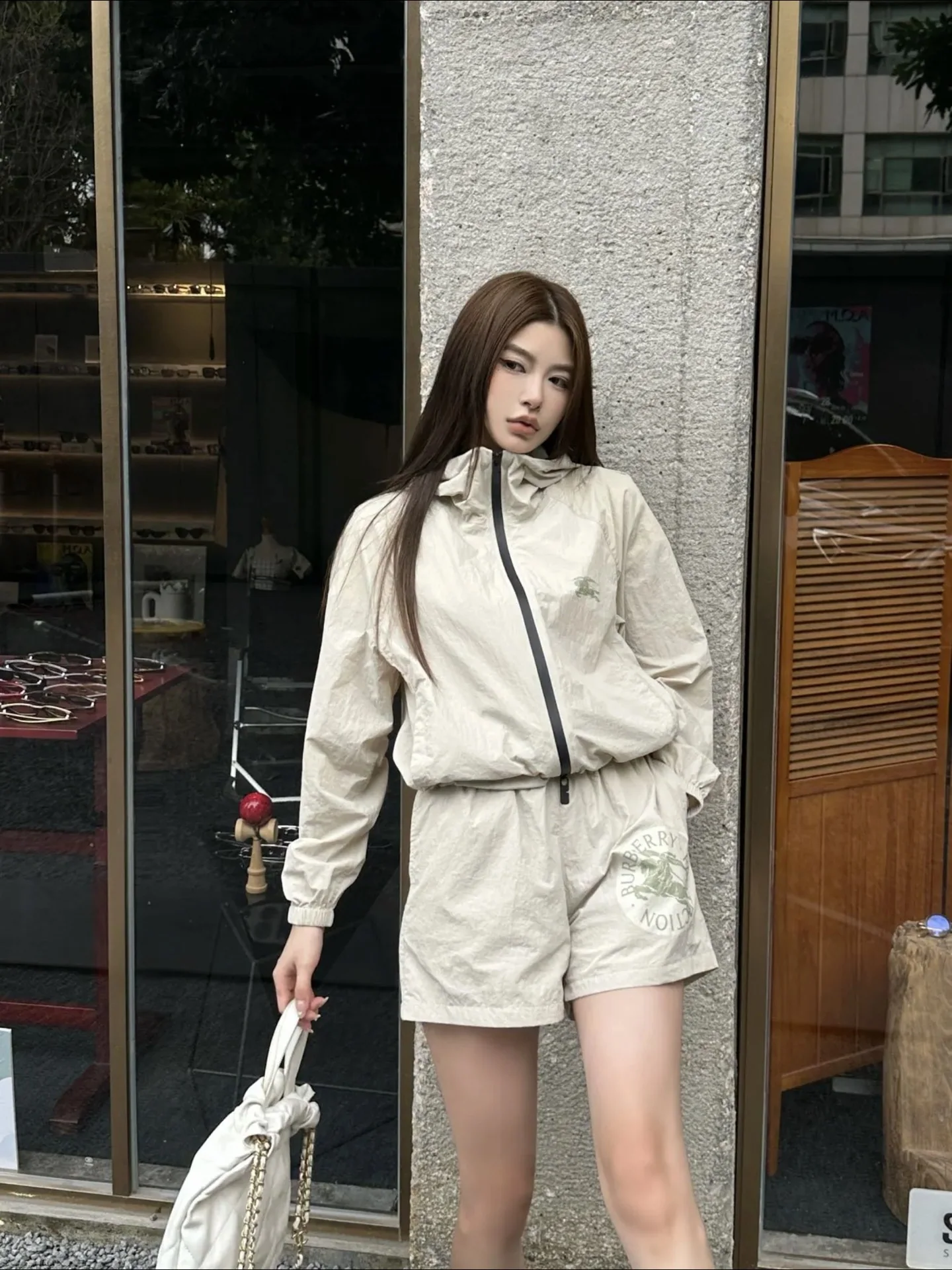 버버리 여성 후드 자켓 세트 상세 이미지 3
