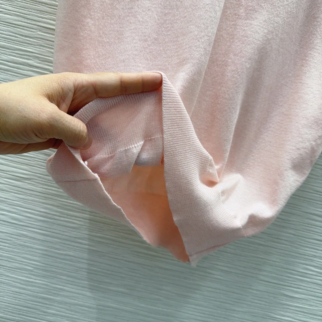 디올 울 클래식 여성 반팔 스웨터 상세 이미지 6