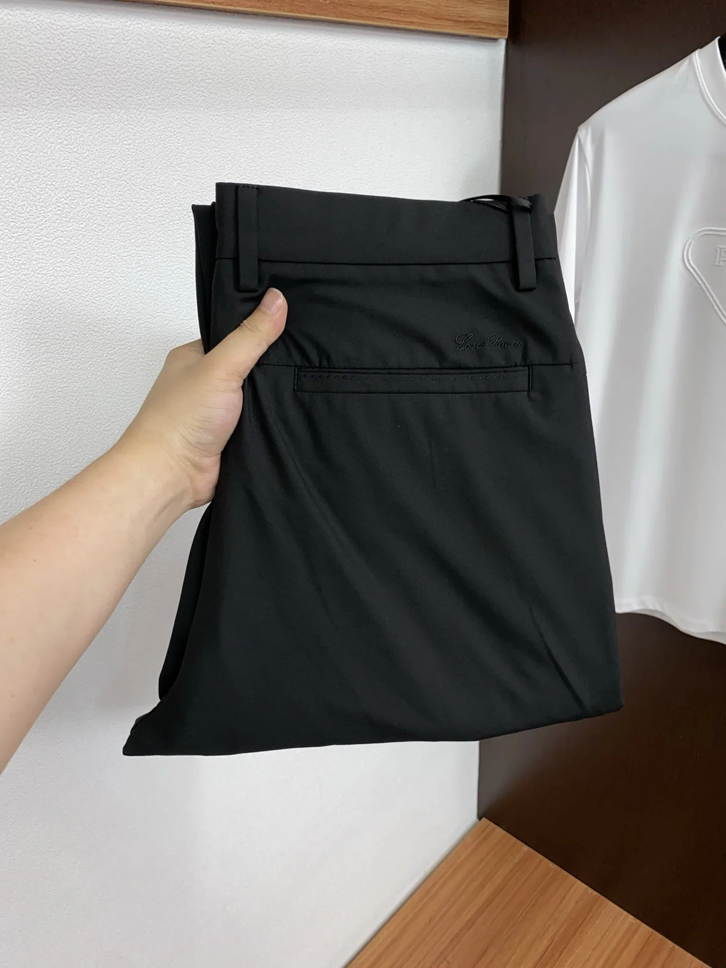로로피아나 남성 린넨 코튼 캐주얼 바지 상세 이미지 1