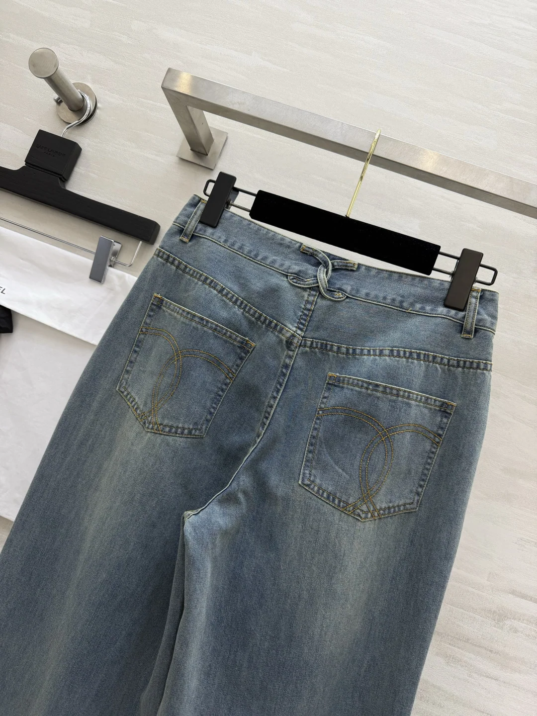 샤넬 스트레이트 레그 여성 바지 상세 이미지 8