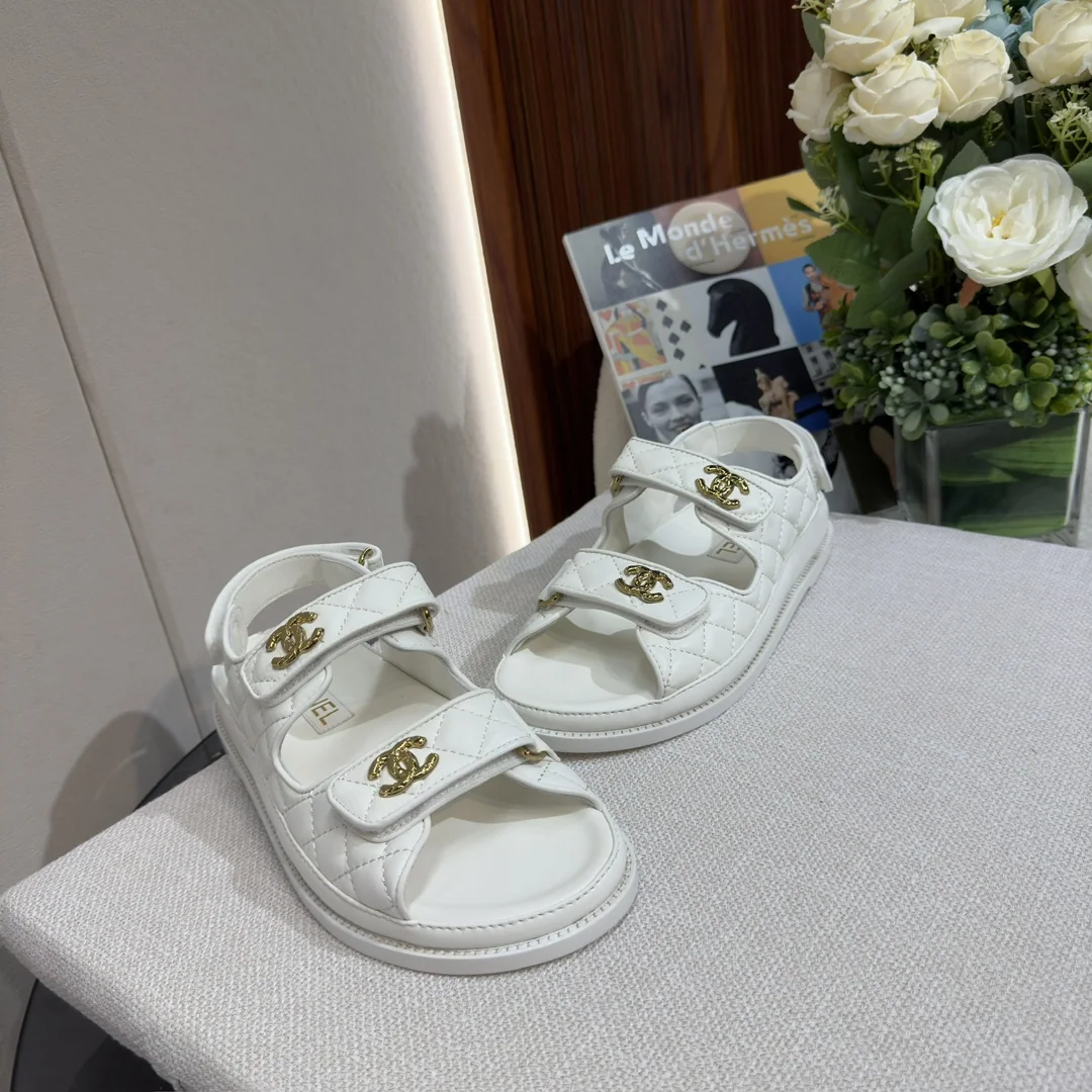 샤넬 더블 C 벨크로 비치 샌달 상세 이미지 5