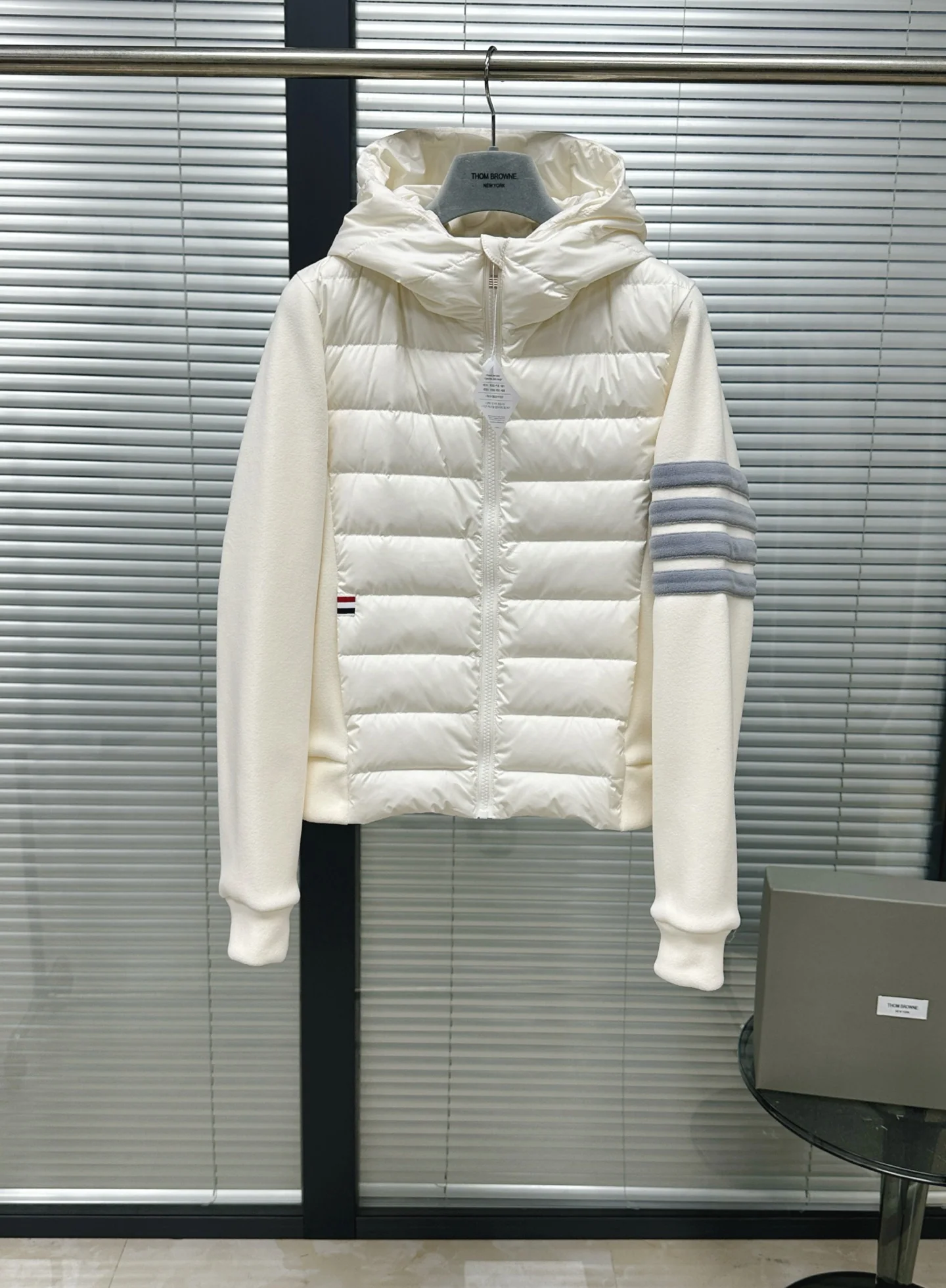 톰브라운 오리론 패치워크 후드 여성 패딩 143030