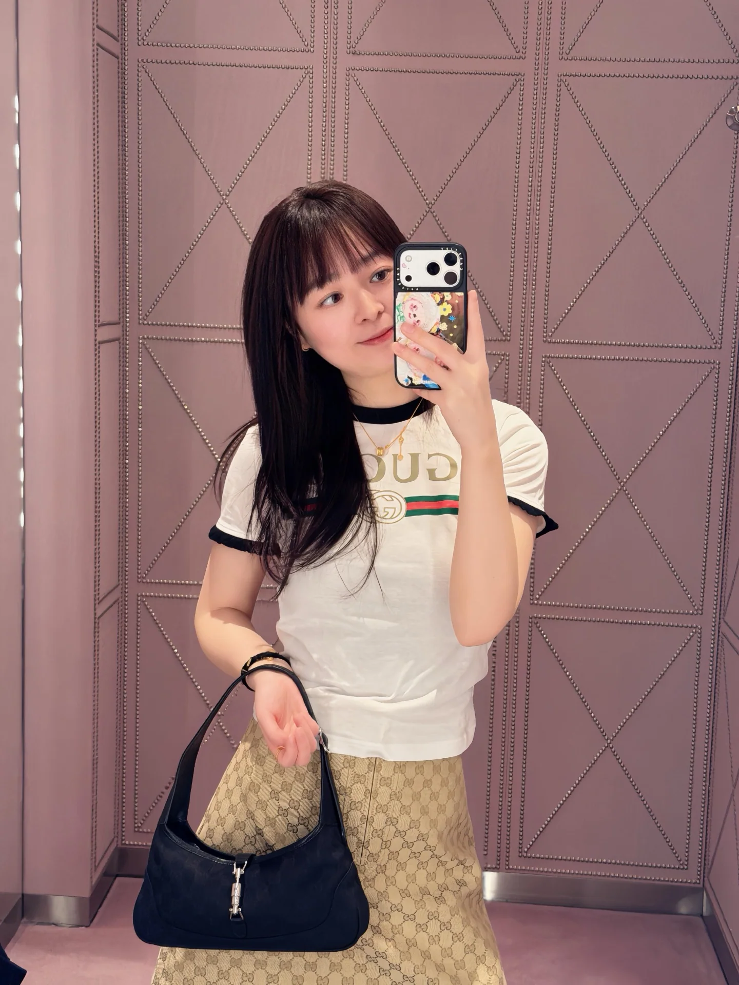 구찌 레터 프린트 프릴 반팔 티셔츠 26 SS 상세 이미지 9