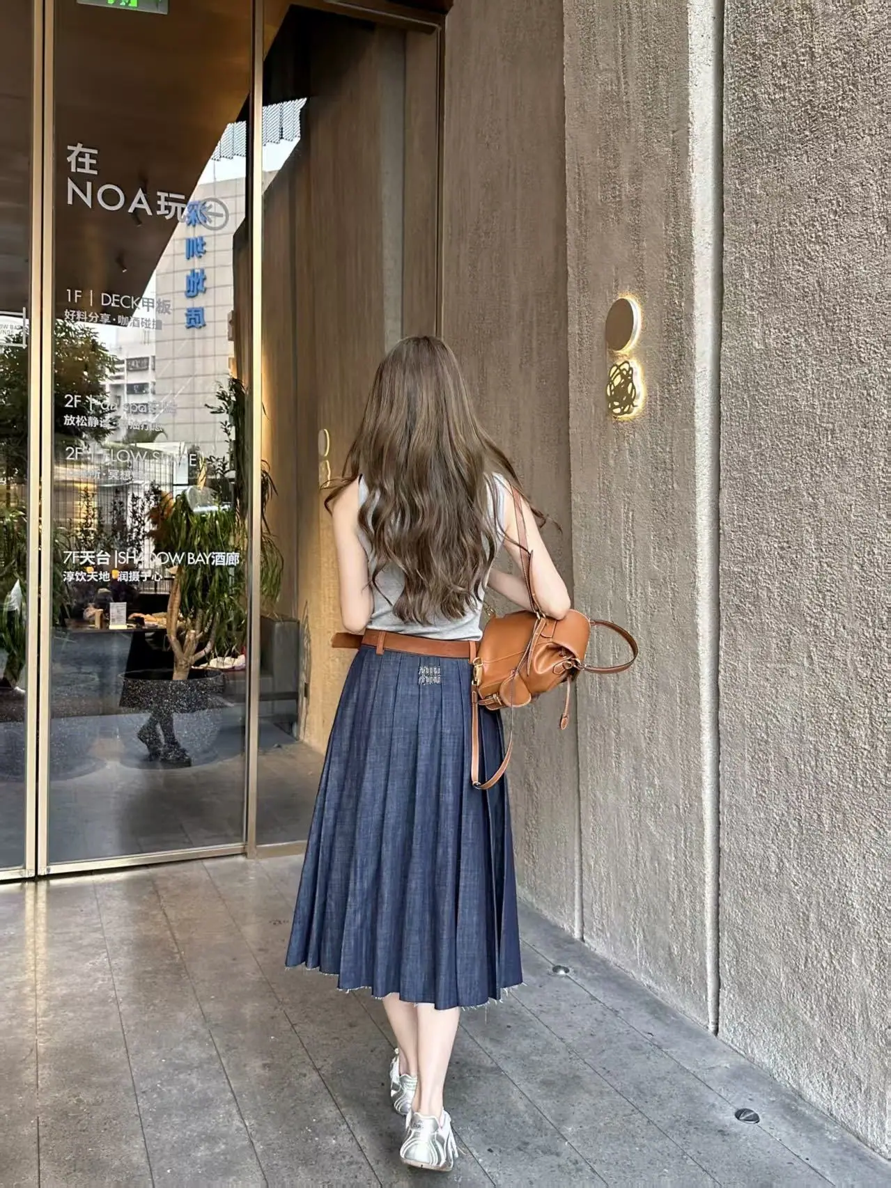미우미우 데님 미디 스커트 상세 이미지 2