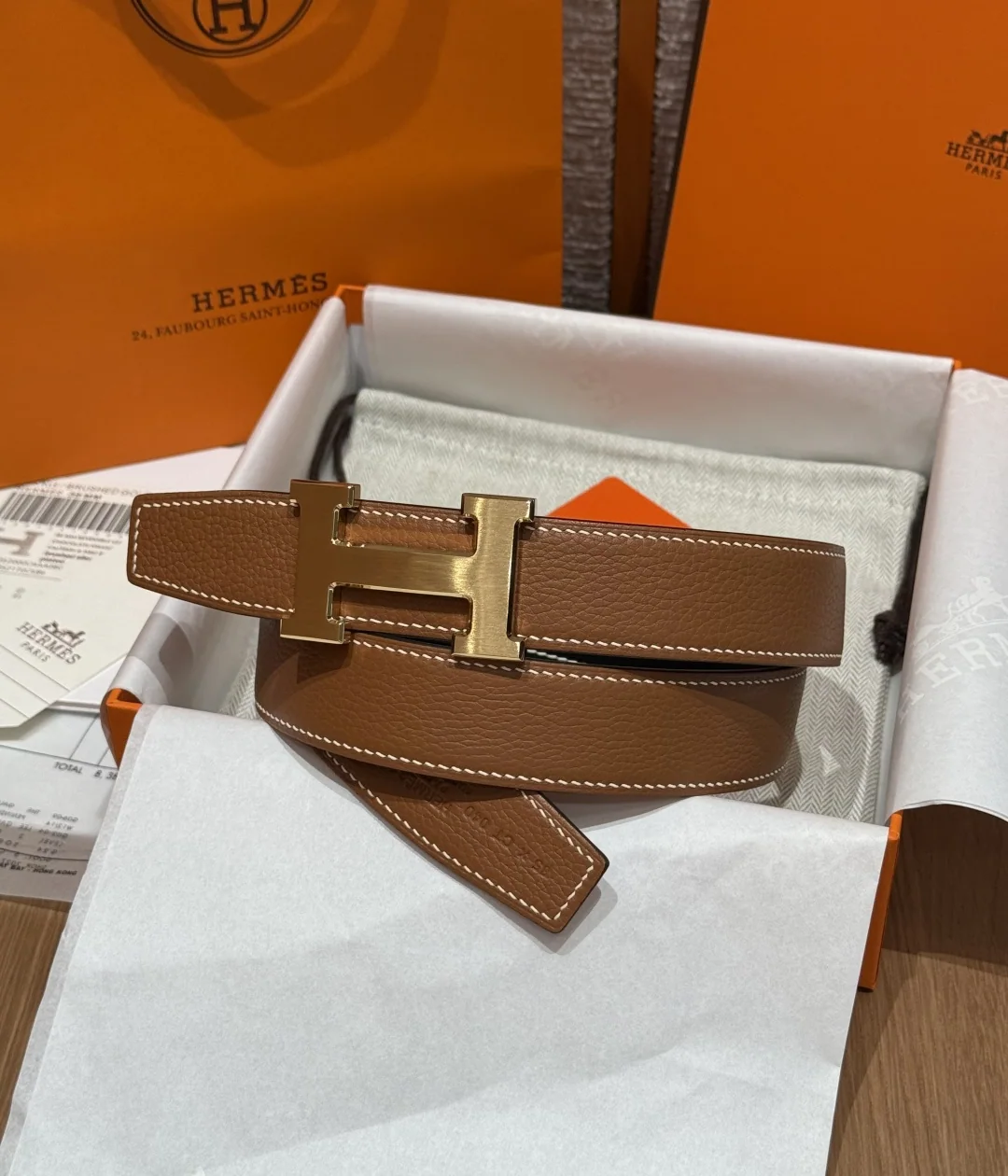 루이비통 H 버클 리버시블 가죽 벨트 32mm 176850