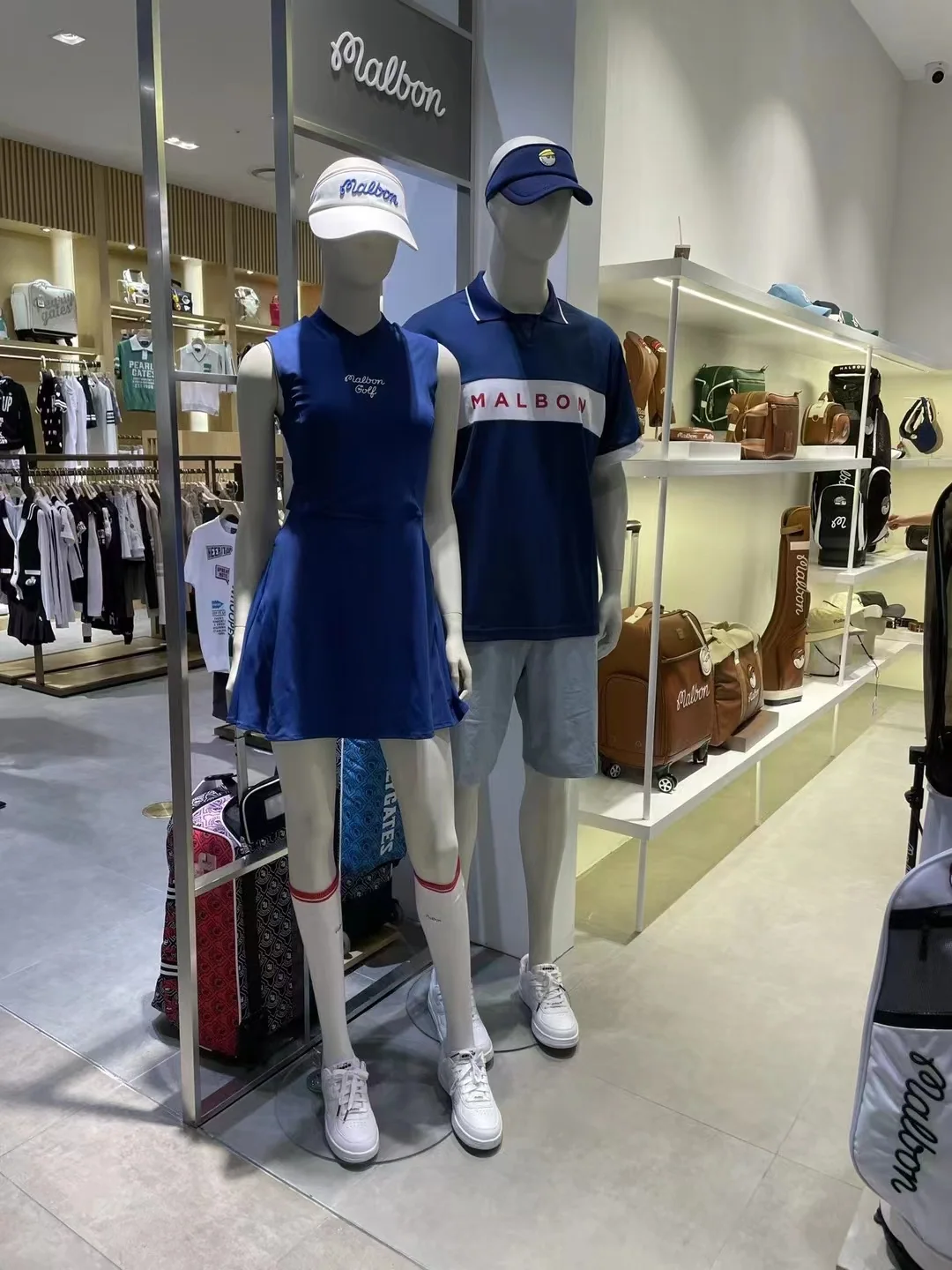 말본 여성 청색 골프 드레스 반바지 포함 상세 이미지 5