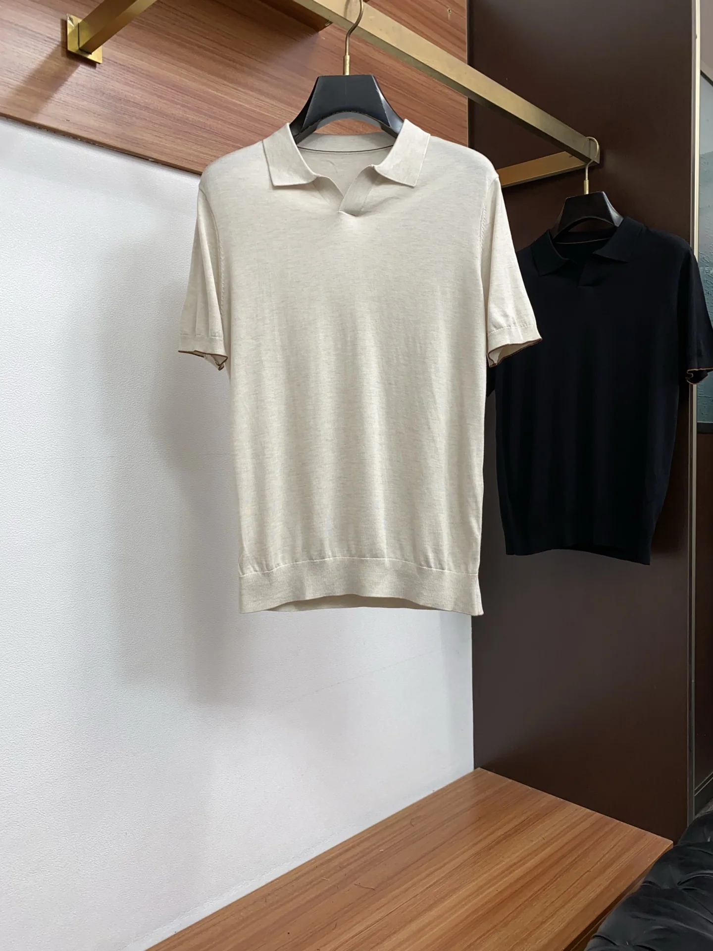로로피아나 남성 린넨 폴로 반팔 티셔츠 상세 이미지 1