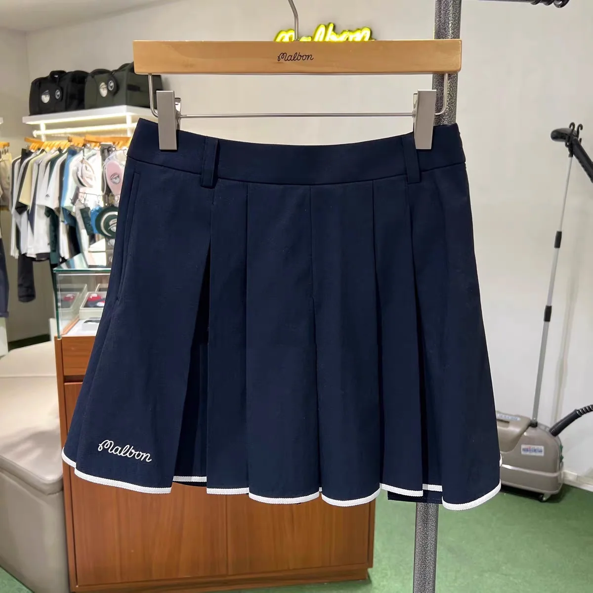 말본 여성용 플리츠 스커트 상세 이미지 3