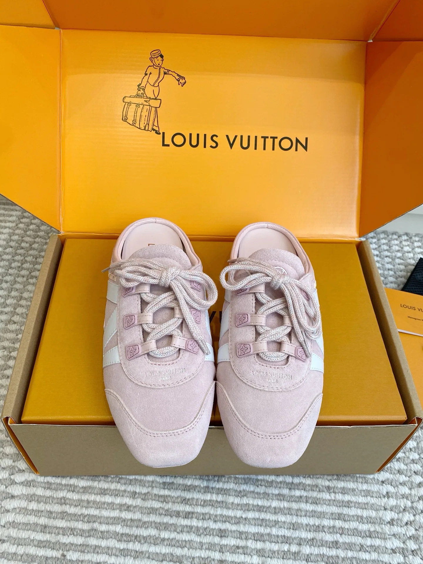 루이비통 가죽 메시 여성용 신발 상세 이미지 1