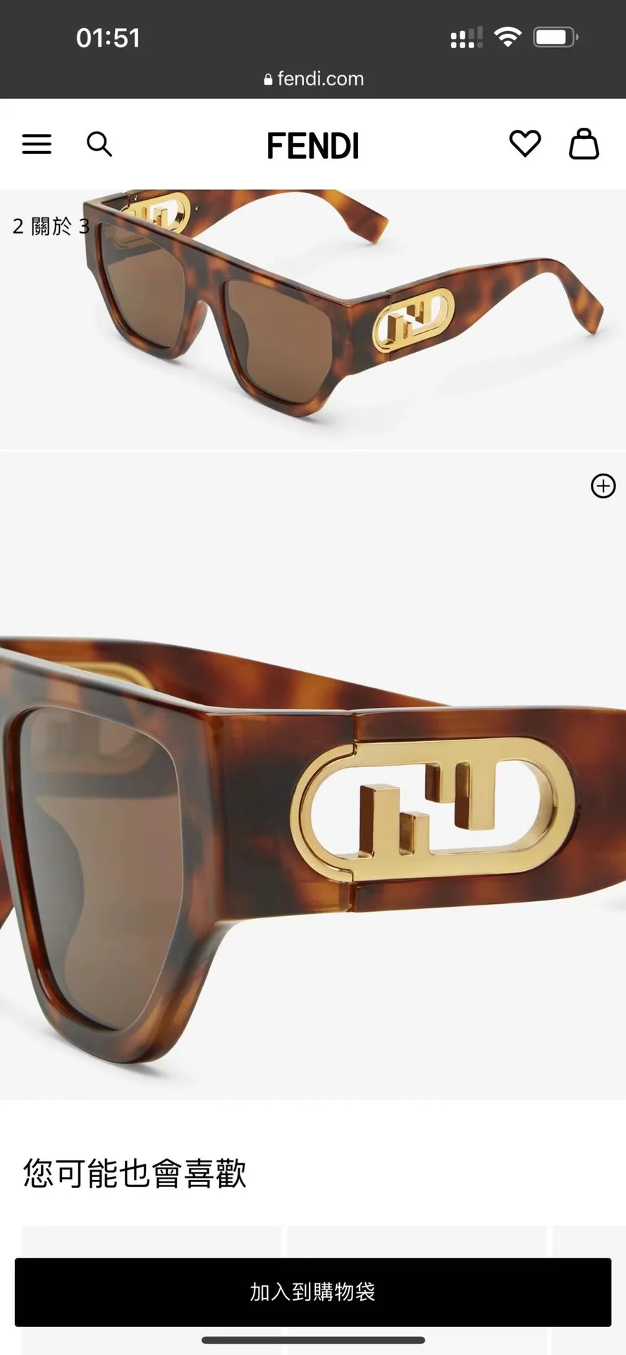 펜디 선글라스 74235 Fendi Sunglasses 상세 이미지 2