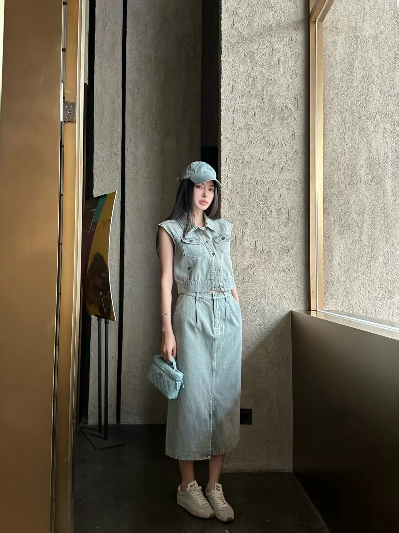 디올 데님 베스트 재킷 세트 상세 이미지 1