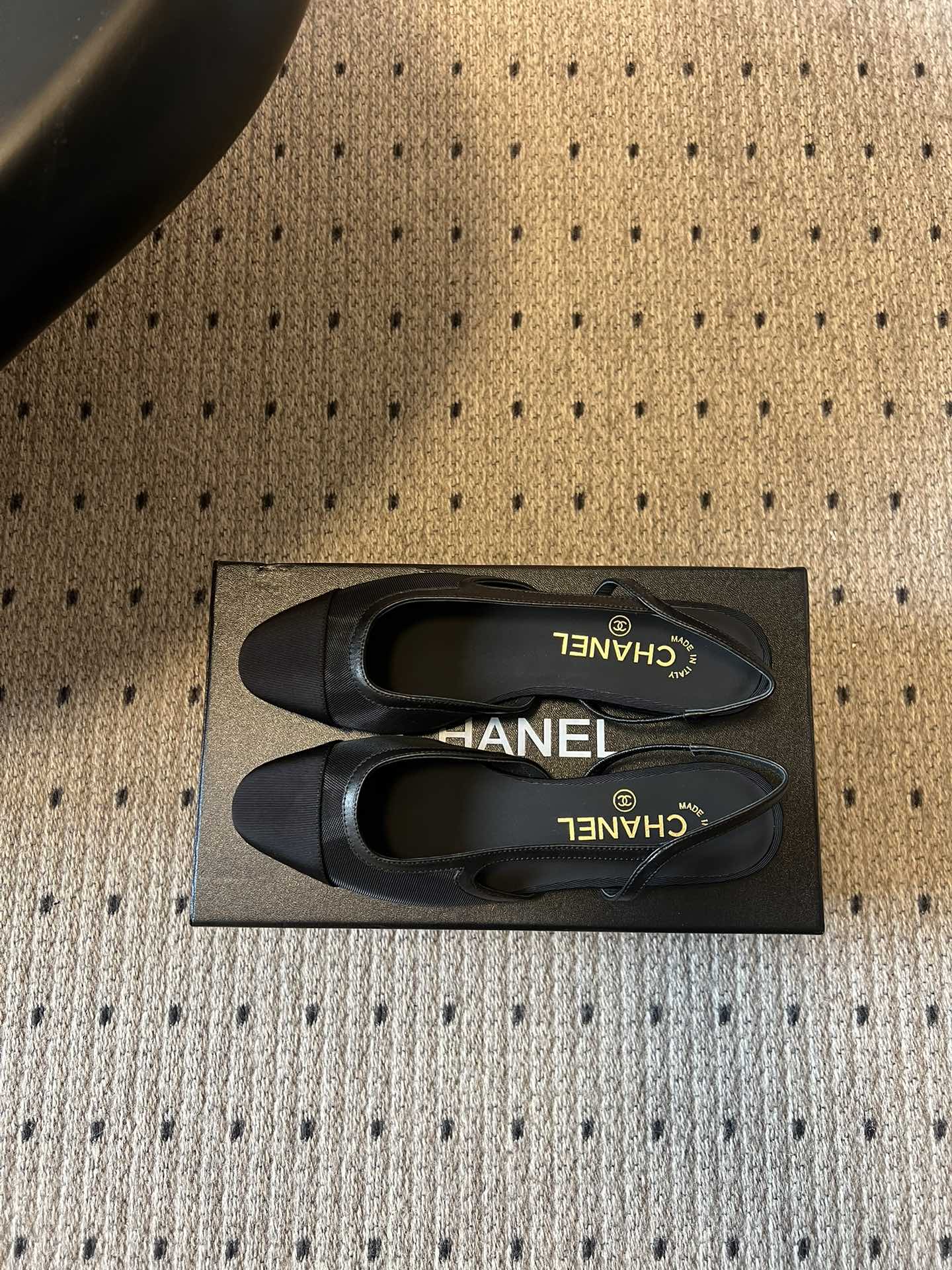 샤넬 백리스 투톤 메시 울 여성 구두 상세 이미지 6