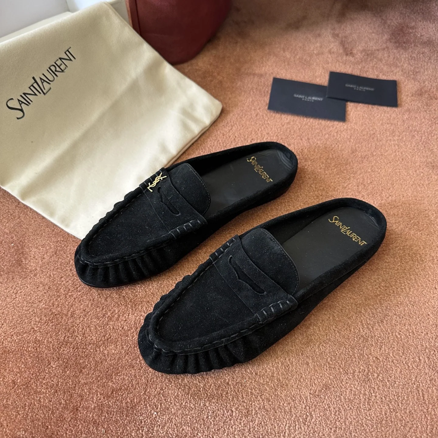 생로랑 YSL 앞코 덮인 뮬 상세 이미지 2