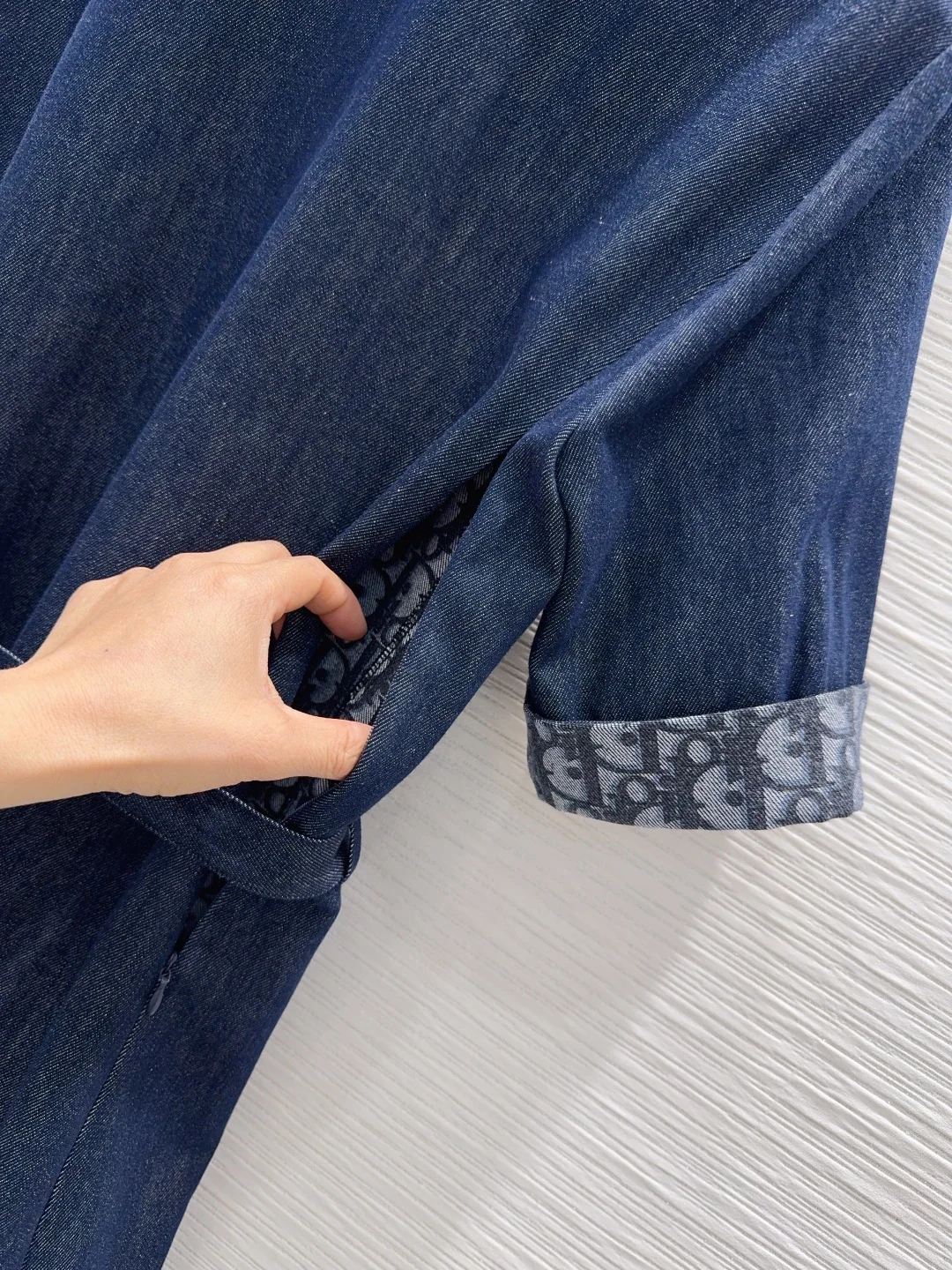 디올 데님 스커트 여성 원피스 상세 이미지 4