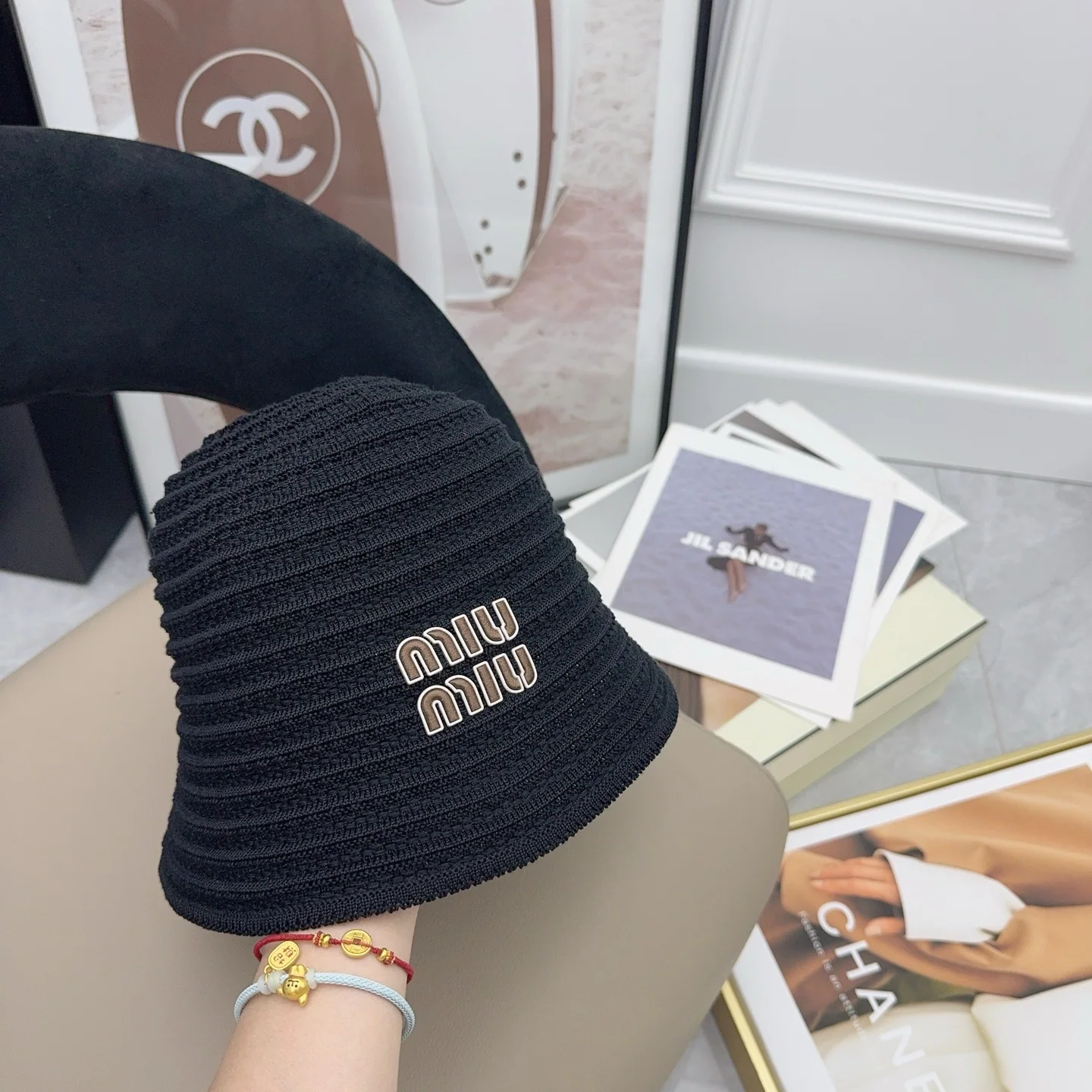 미우미우 모자 80787 Miu Miu Cap 상세 이미지 6