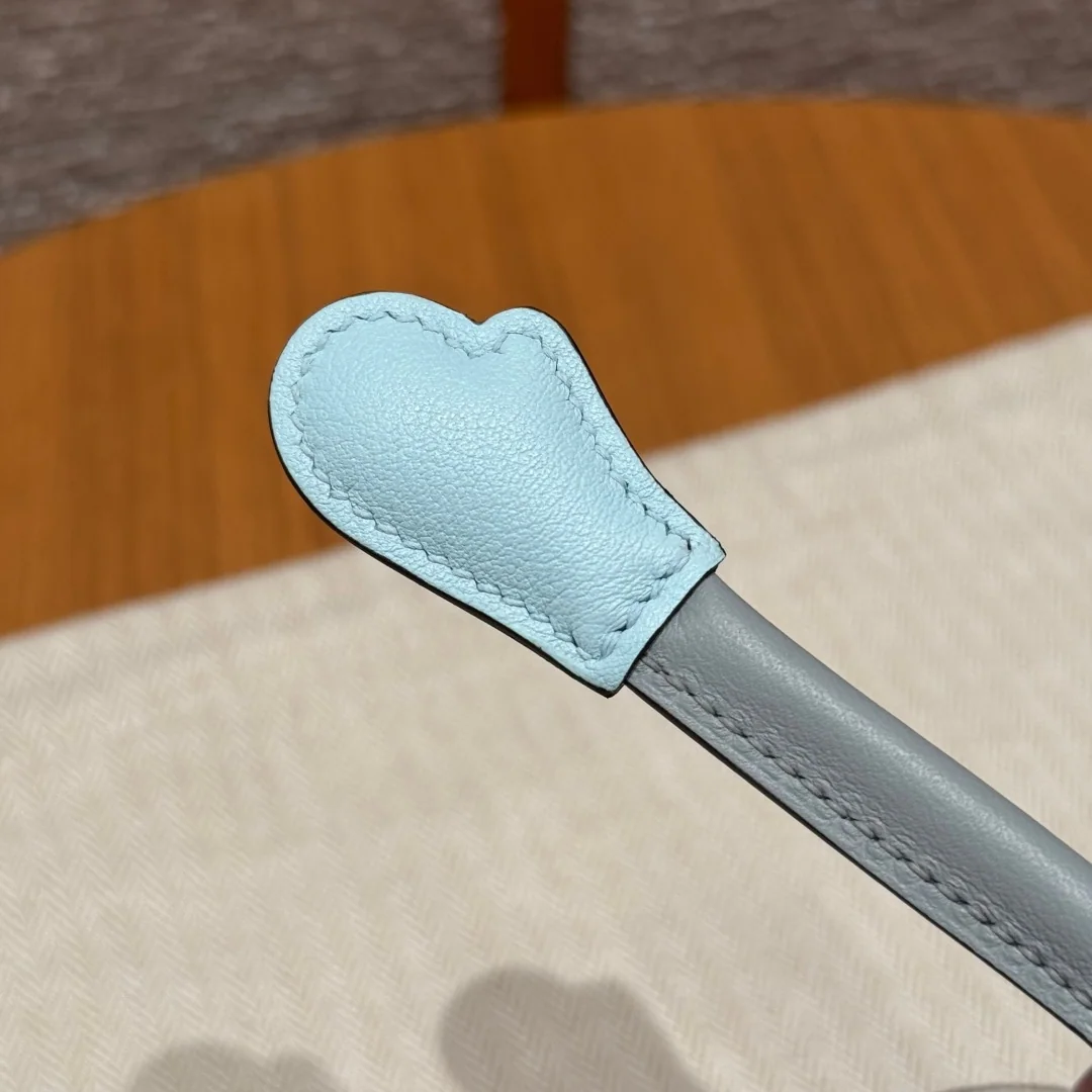 에르메스 켈리돌백 블루 글레이셔 실버 하드웨어 가방 상세 이미지 8