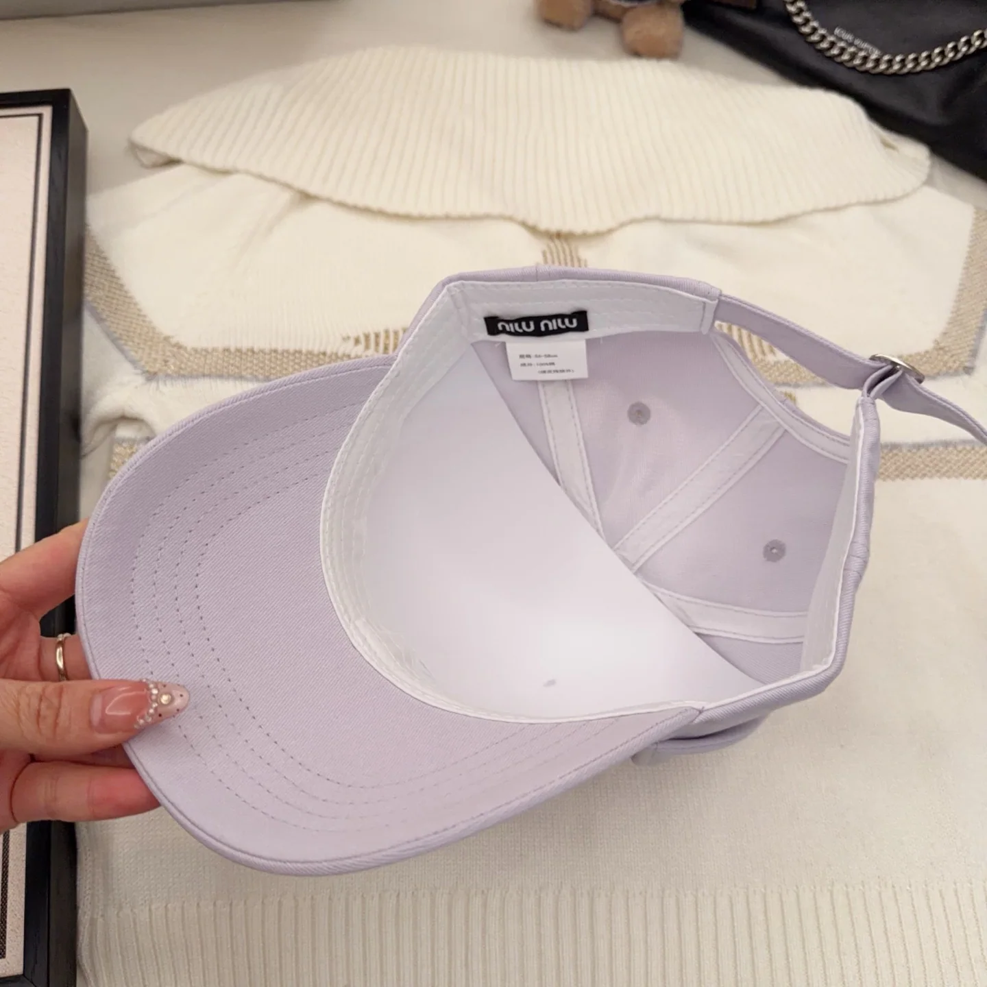 미우미우 모자 80843 Miu Miu Cap 상세 이미지 3