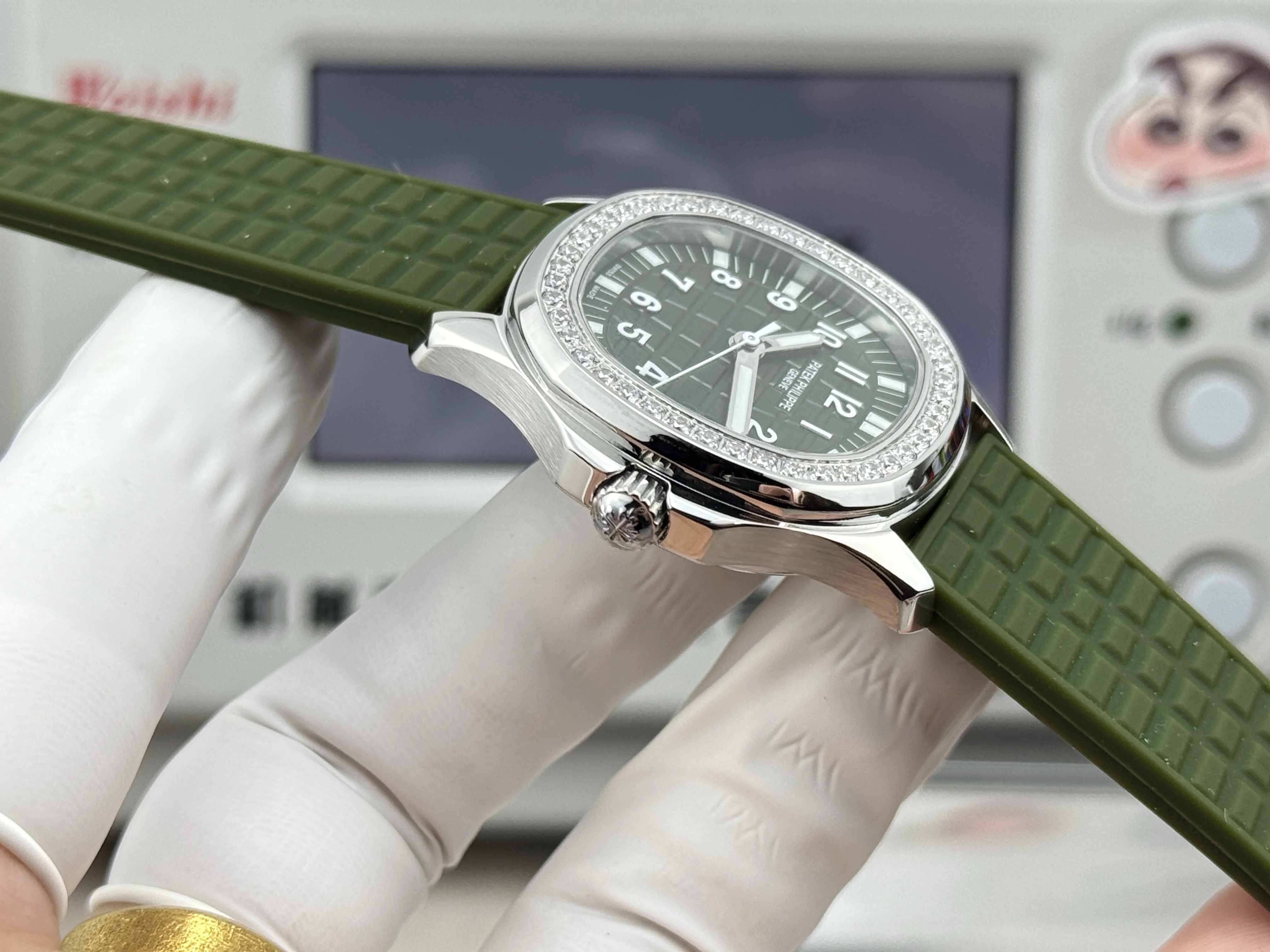 파텍필립 아쿠아넛 자동 여성용 GR 공장 레플리카 44065 Patek Philippe 상세 이미지 16