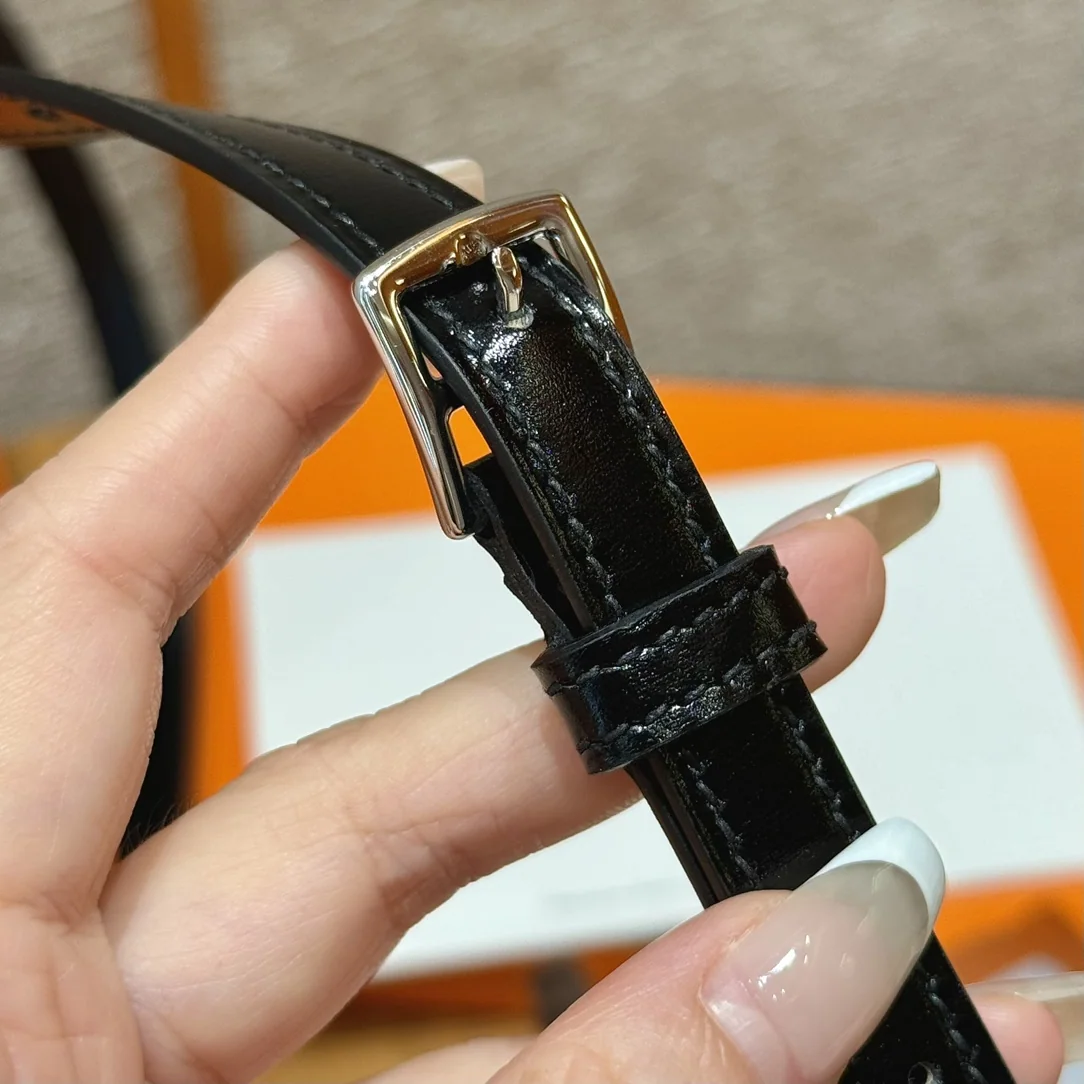 에르메스 블랙 가죽 스냅 지갑 상세 이미지 6