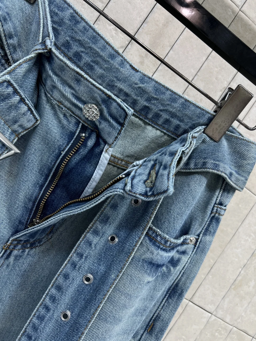 디올 레트로 하이웨이스트 와이드 팬츠 상세 이미지 6