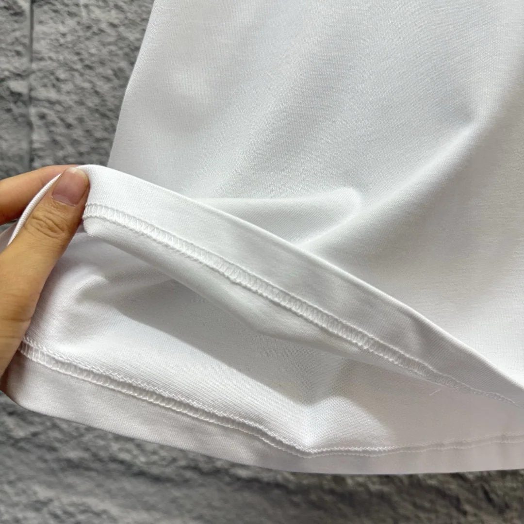 에르메스 보트 프린트 코튼 반팔 티셔츠 남성용 상세 이미지 8