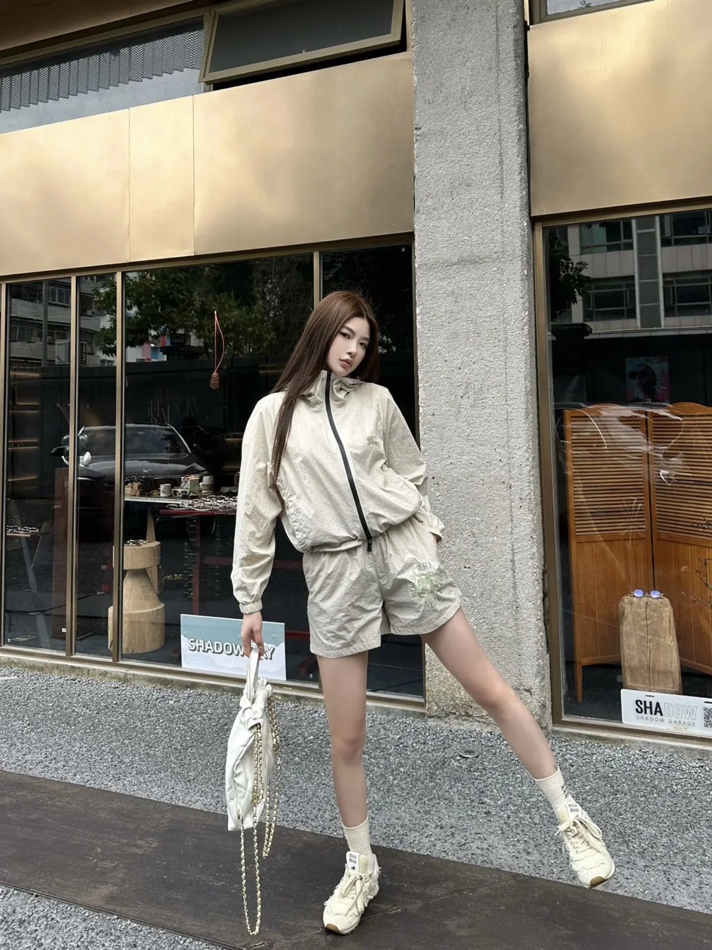 버버리 여성 후드 자켓 세트 상세 이미지 1