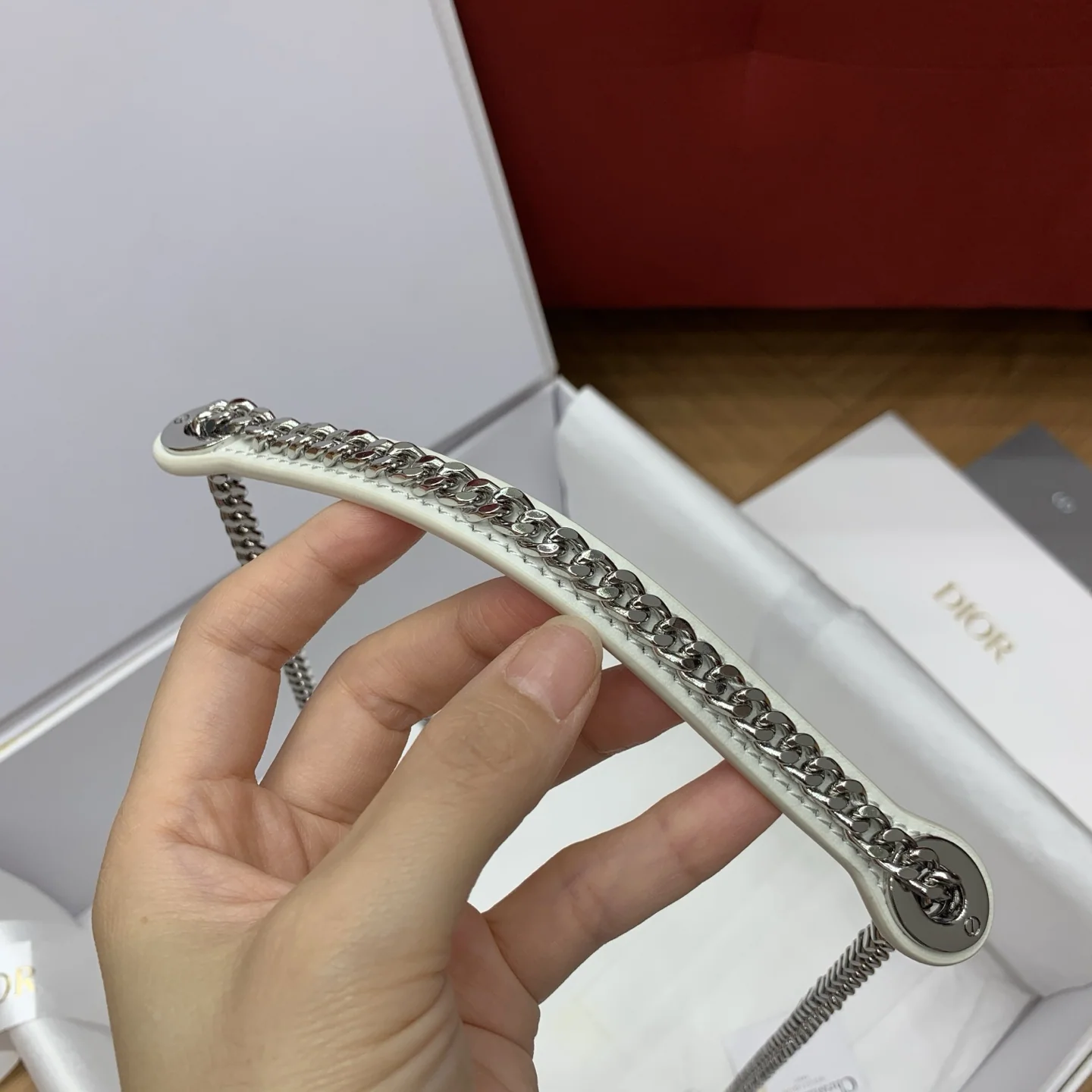 디올 로메가 쓰리 섹션 보우 토트백 상세 이미지 7