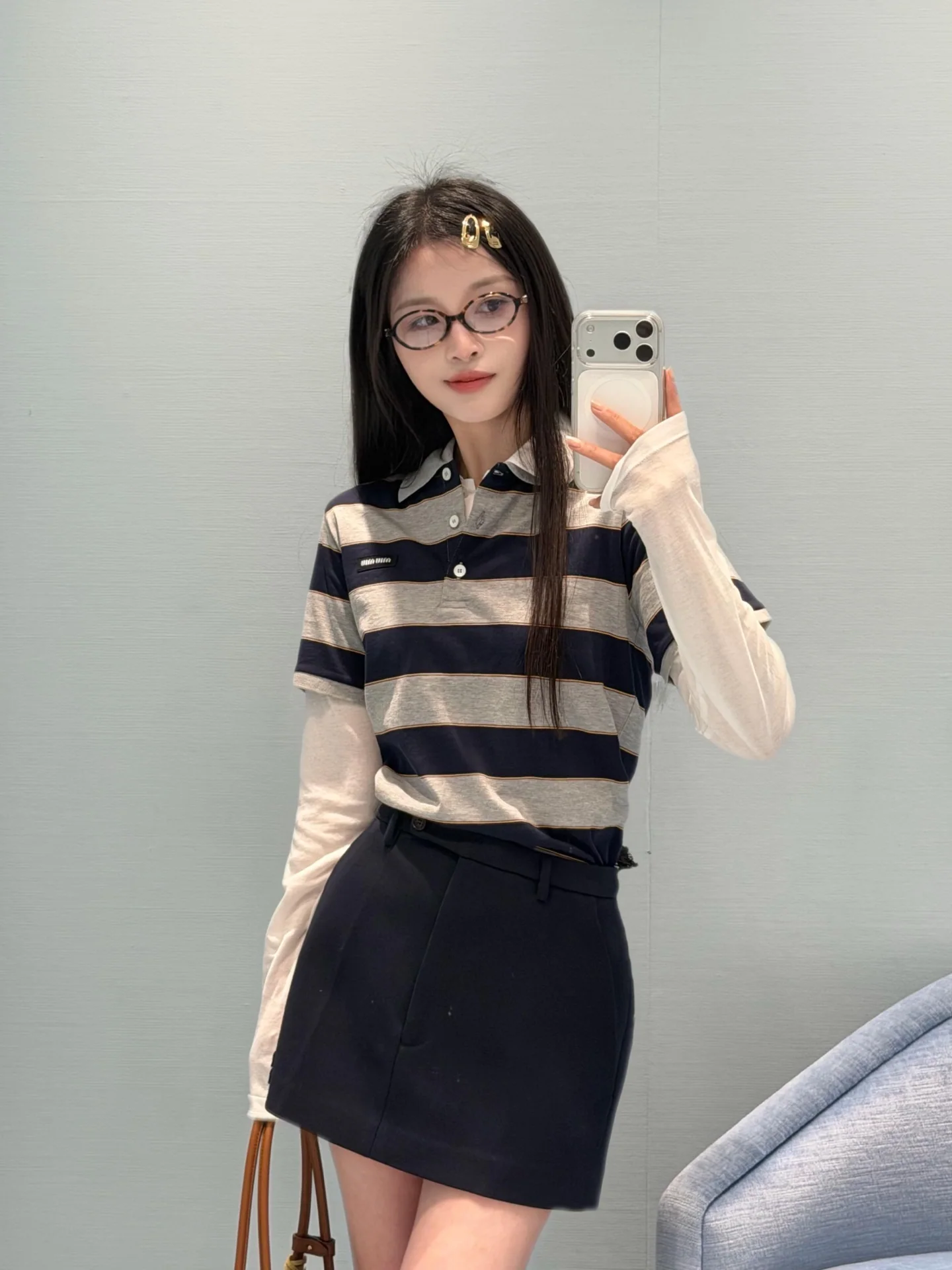 미우미우 여성 반팔 26SS 상세 이미지 6