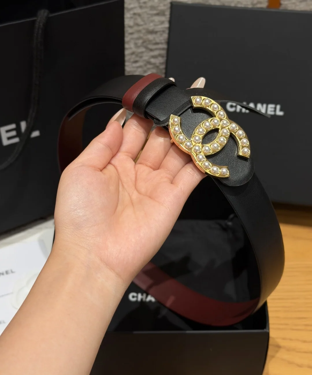샤넬 리버시블 카프스킨 벨트 30mm 상세 이미지 4