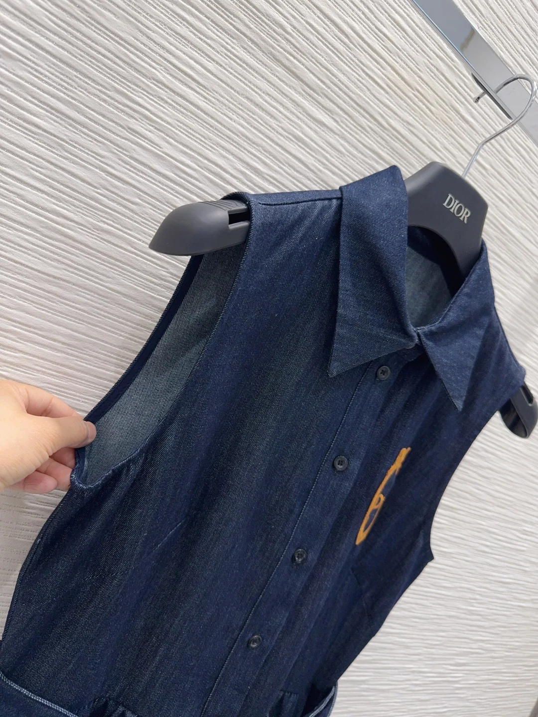 디올 여성 청 데님 원피스 상세 이미지 3