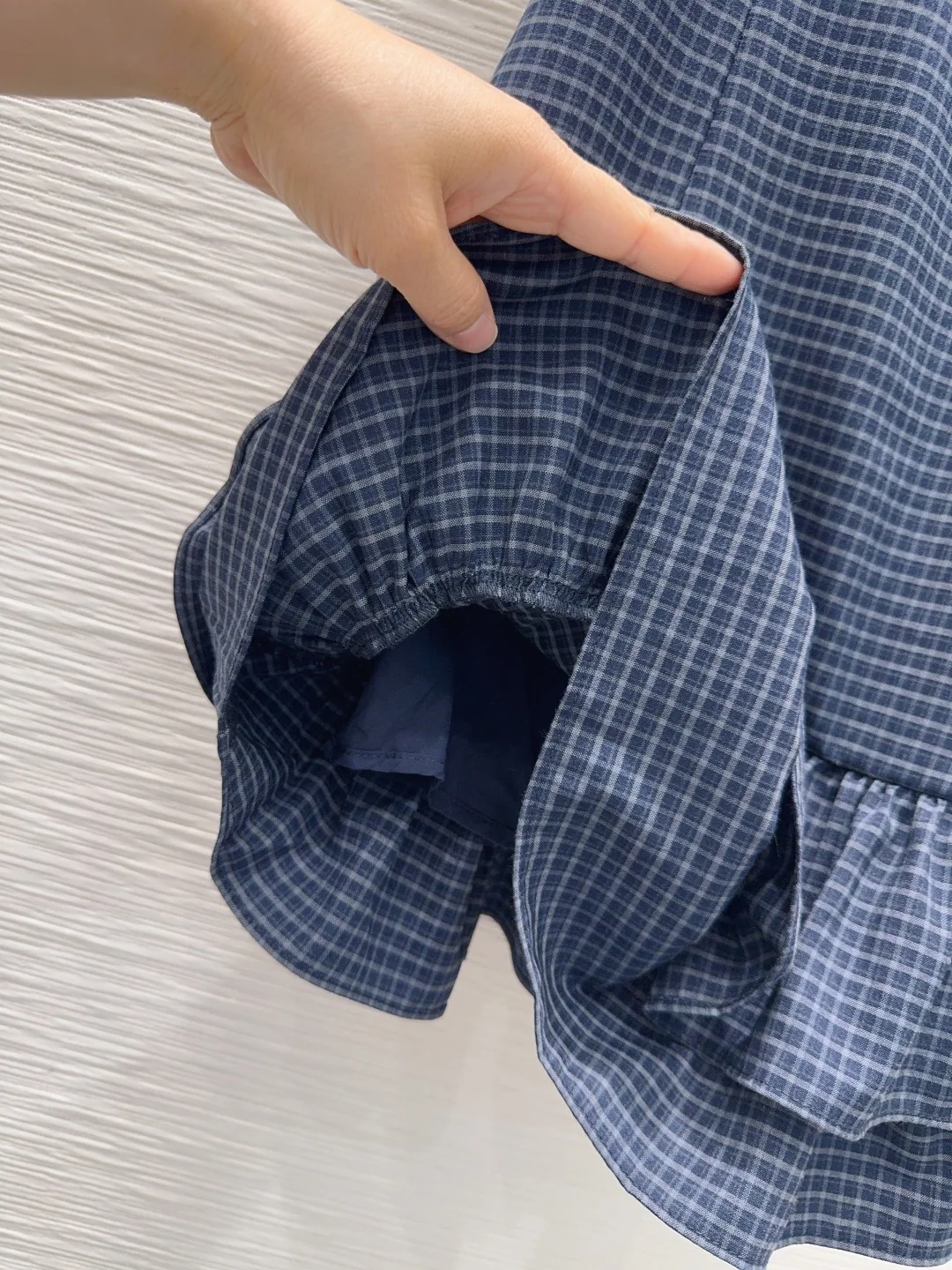 미우미우 여성 테크니컬 원단 원피스 상세 이미지 5