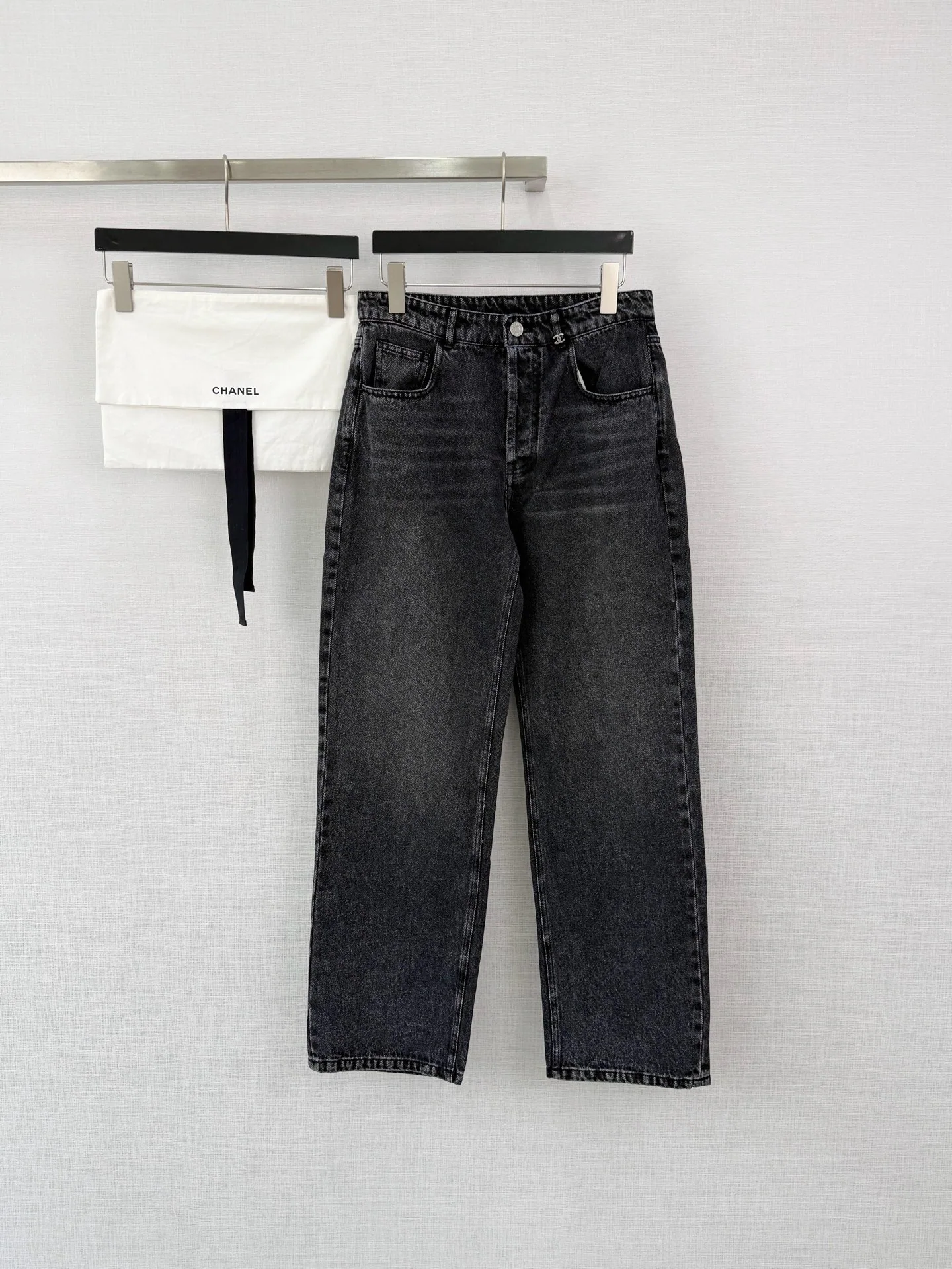 샤넬 와이드 레그 여성 바지 142673