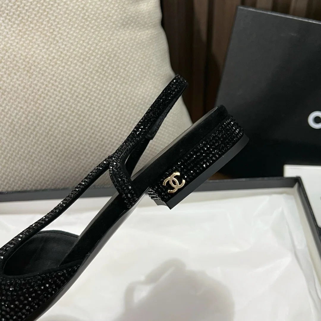 샤넬 스와로브스키 크리스털 슬링백 신발 상세 이미지 8