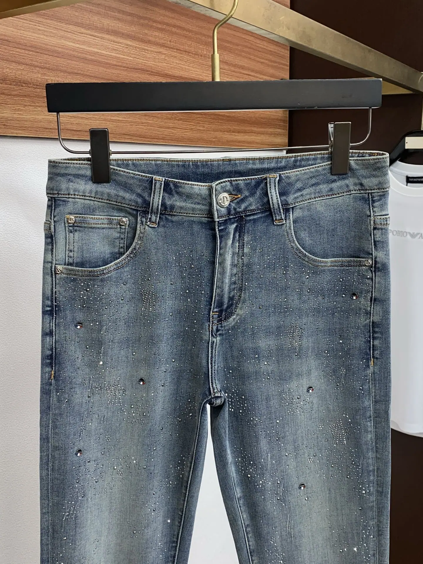로에베 남성 데님 바지 상세 이미지 3