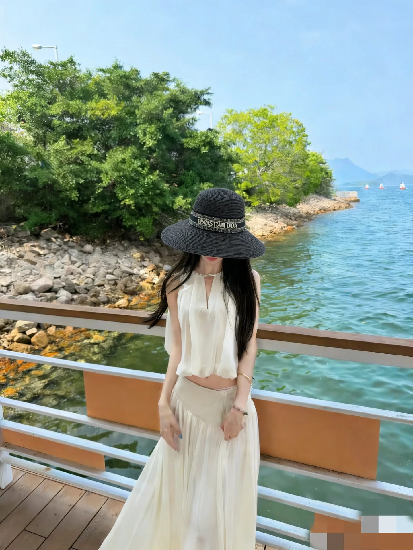 디올 웹핑 버킷햇 모자 상세 이미지 1