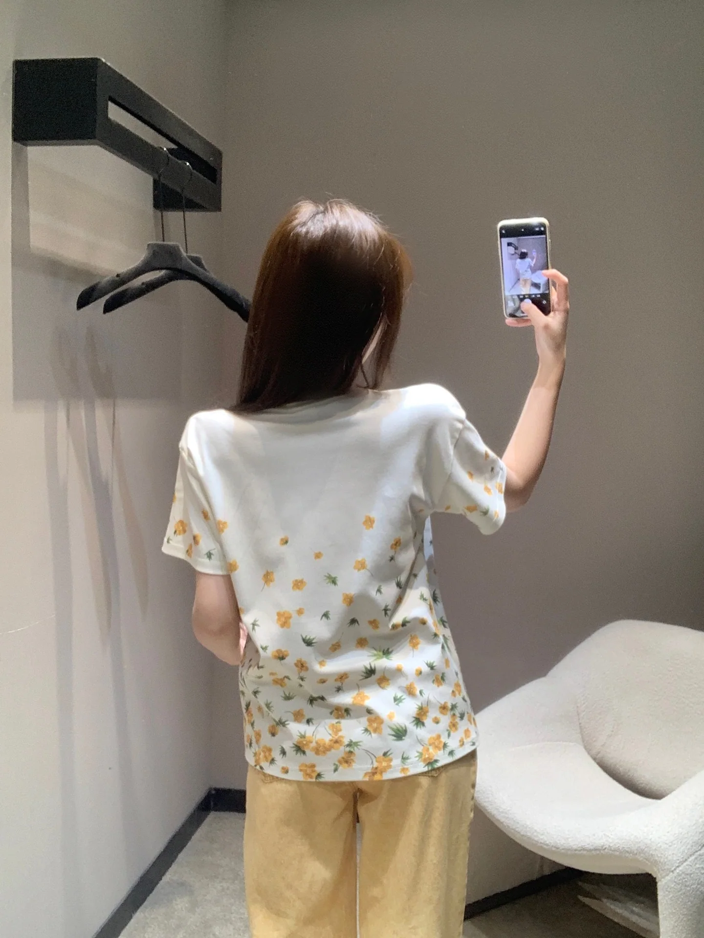 디올 꽃무늬 크루넥 반팔 티셔츠 26 SS 상세 이미지 7