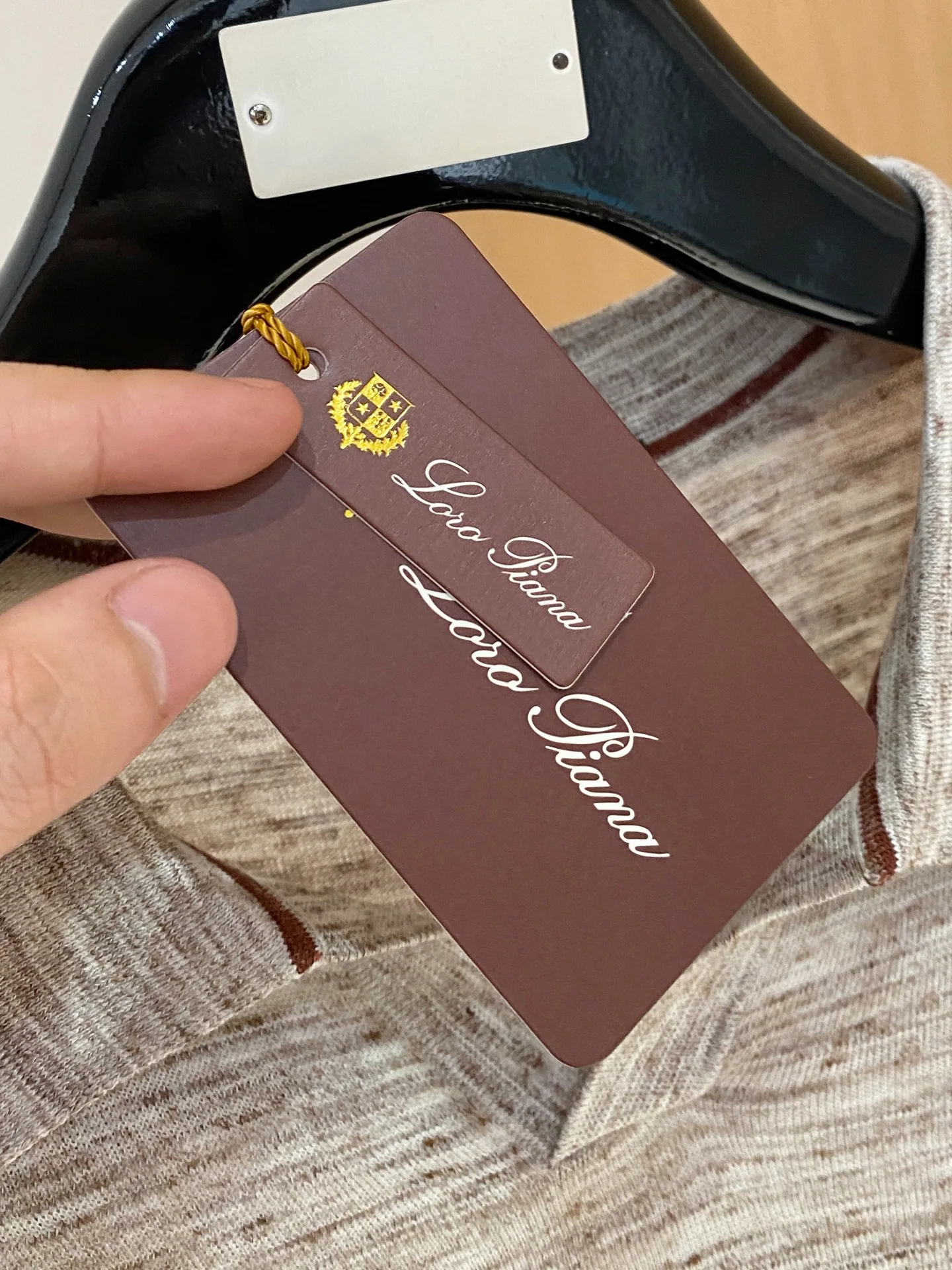 로로피아나 남성 린넨 반팔 티셔츠 상세 이미지 6