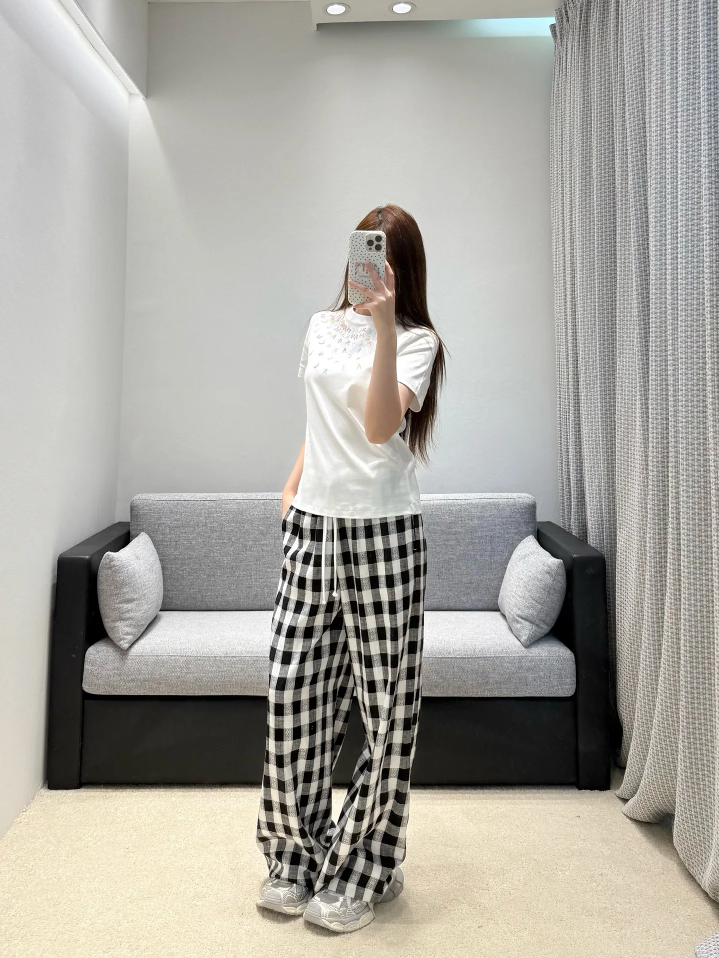 샤넬 여성 자수 반팔 티셔츠 상세 이미지 6