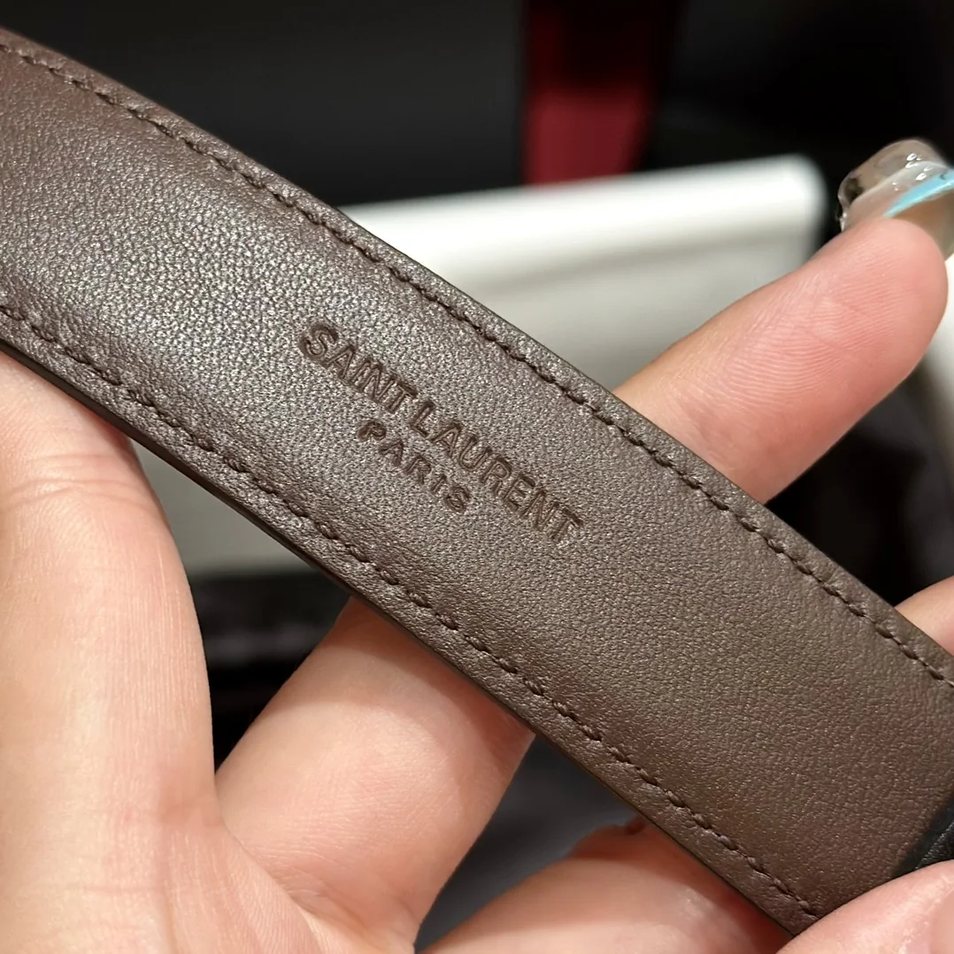 생로랑 YSL 금장 버클 양면 소가죽 벨트 상세 이미지 7