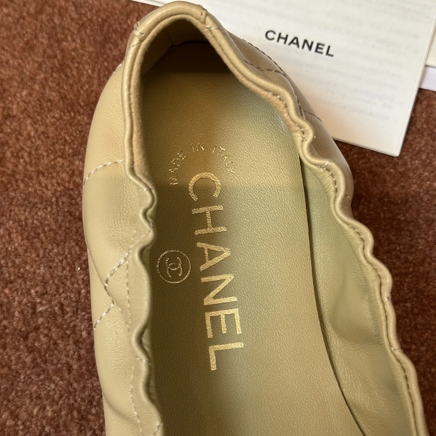 샤넬 더블 C 로고 플랫 슈즈 상세 이미지 5