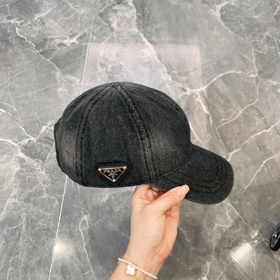 프라다 타이다이 데님 베이스볼 캡 상세 이미지 4
