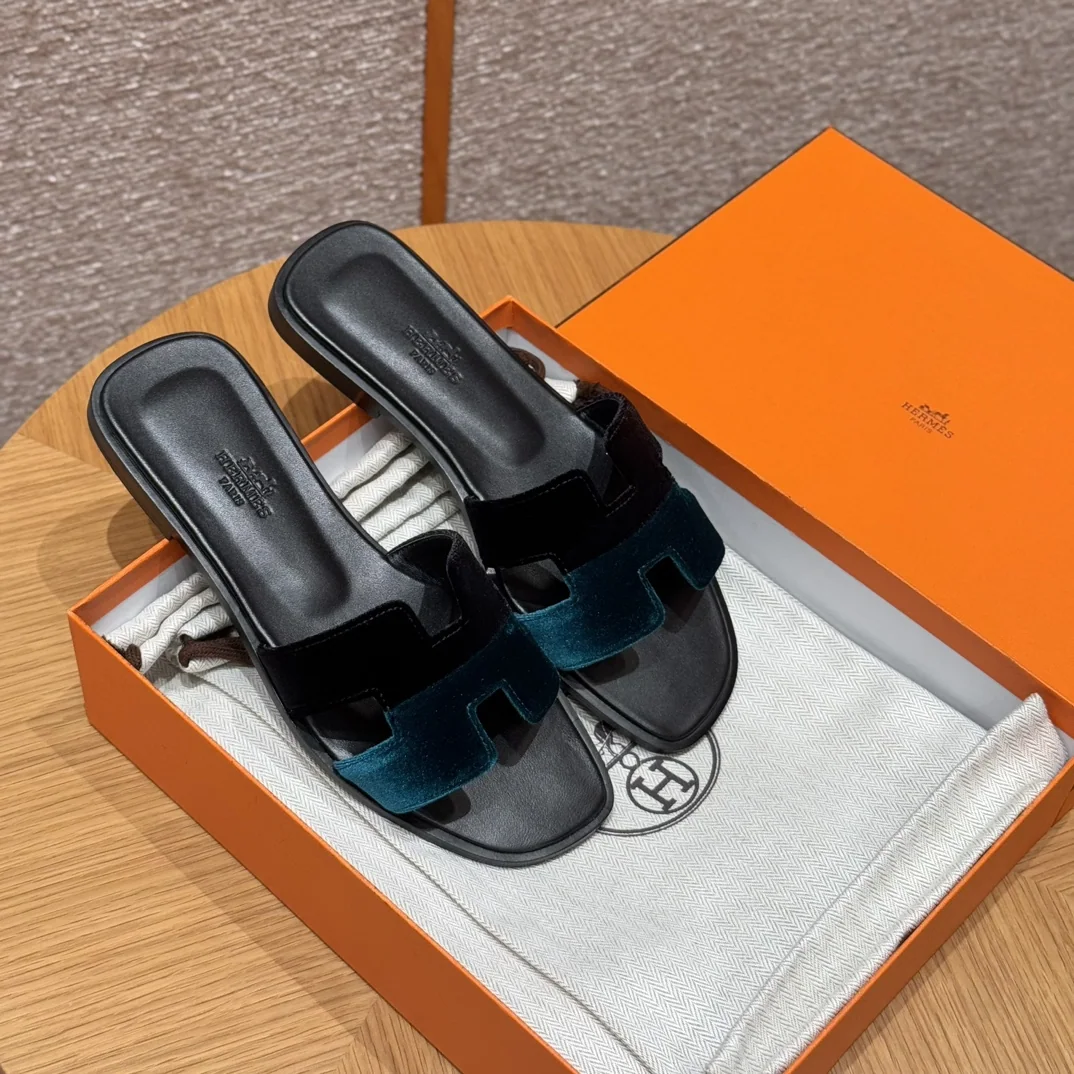 에르메스 오란 스웨이드 슬리퍼 8496 상세 이미지 8