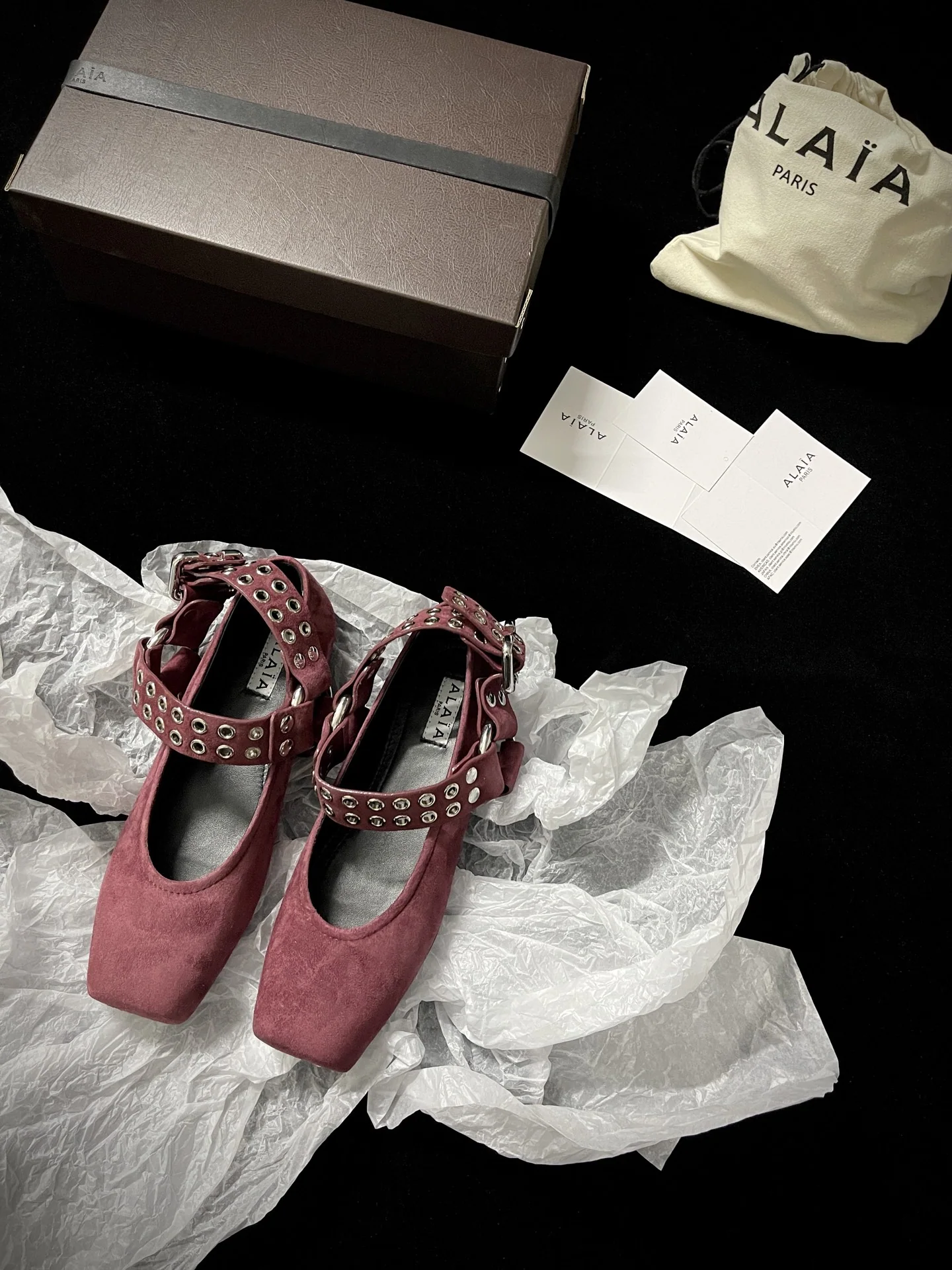 알라이아 스퀘어토 로우힐 여성 신발 상세 이미지 1