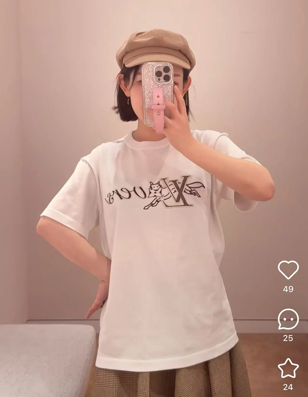 루이비통 남여공용 반팔 상세 이미지 3