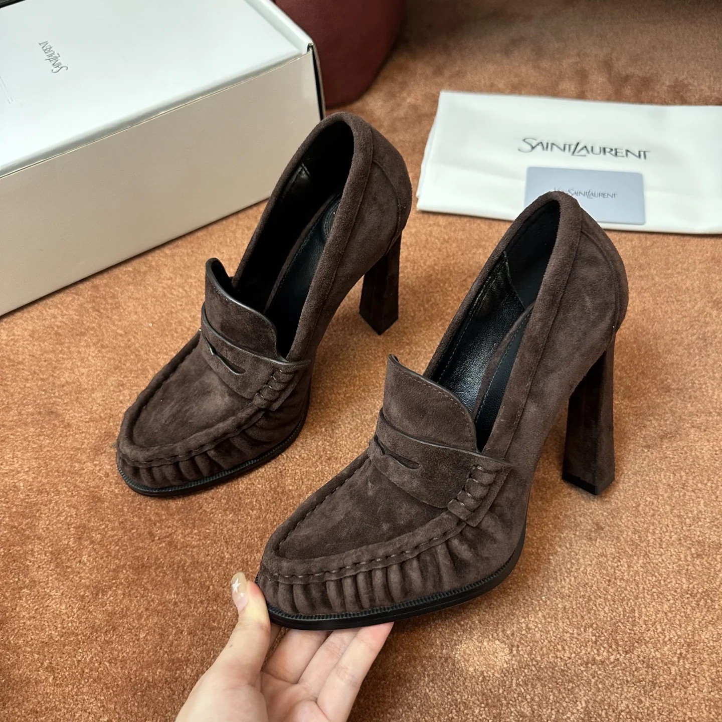 생로랑 YSL 앞코 덮인 뮬 상세 이미지 8
