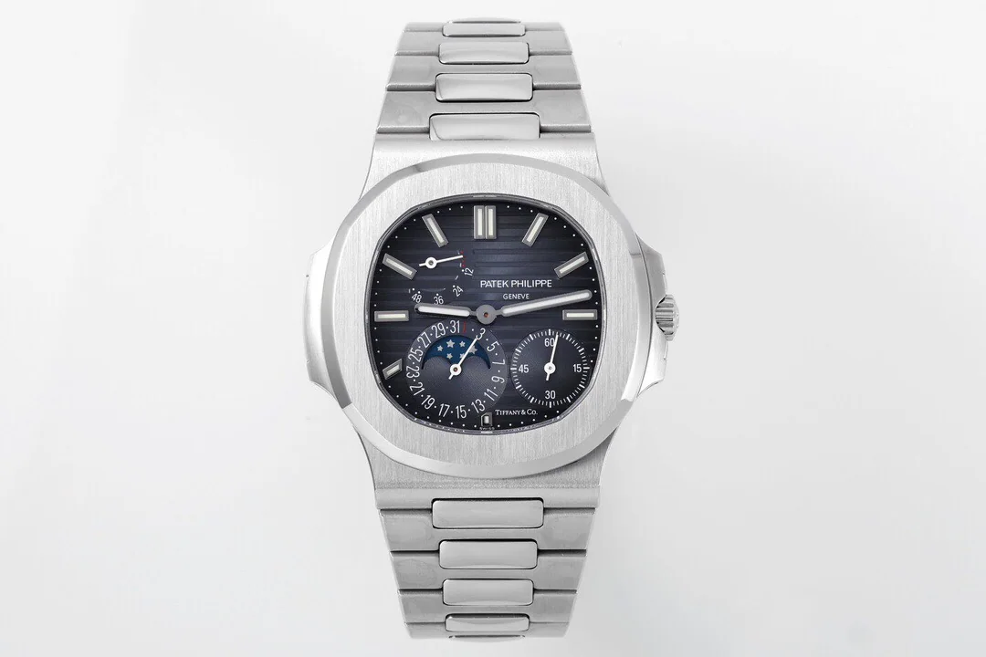 파텍필립 노틸러스 5712 문페이즈 멀티펑션 자동 블루 다이얼 PPF 공장 레플리카 44069 Patek Philippe