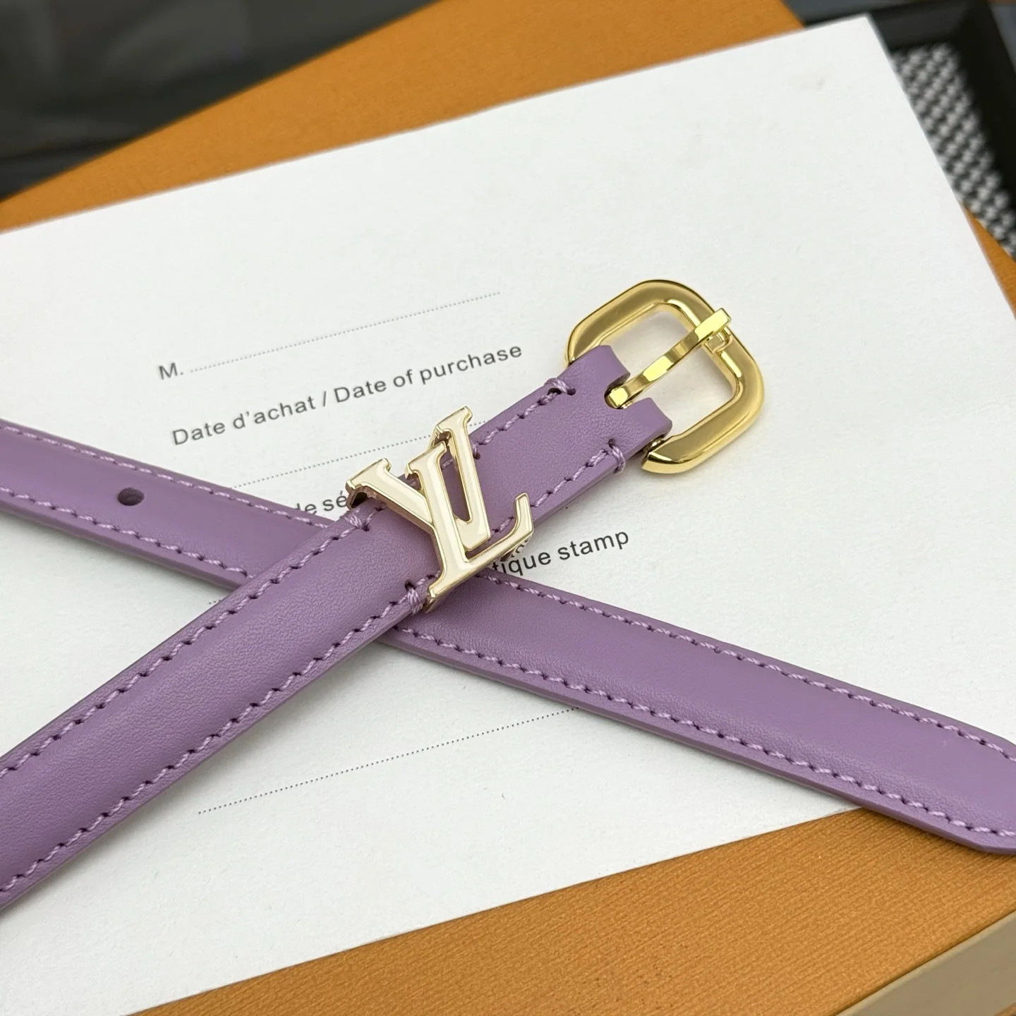 루이비통 V다링 가죽 벨트 상세 이미지 6