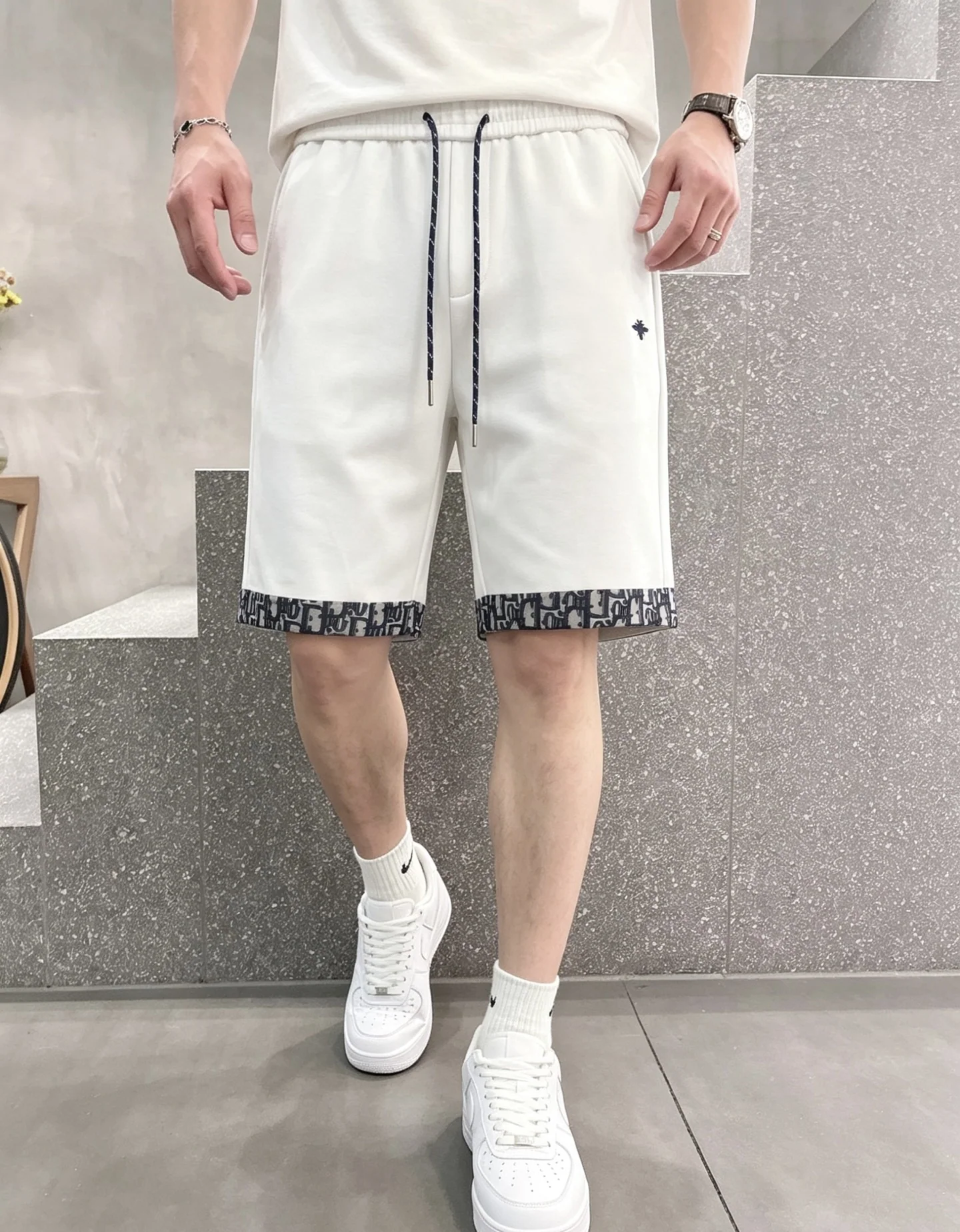 디올 남성 코튼 반바지 상세 이미지 3